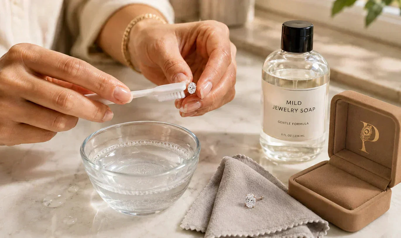 How to Clean Diamond Solitaire Earrings at Home: Expert Care Tips