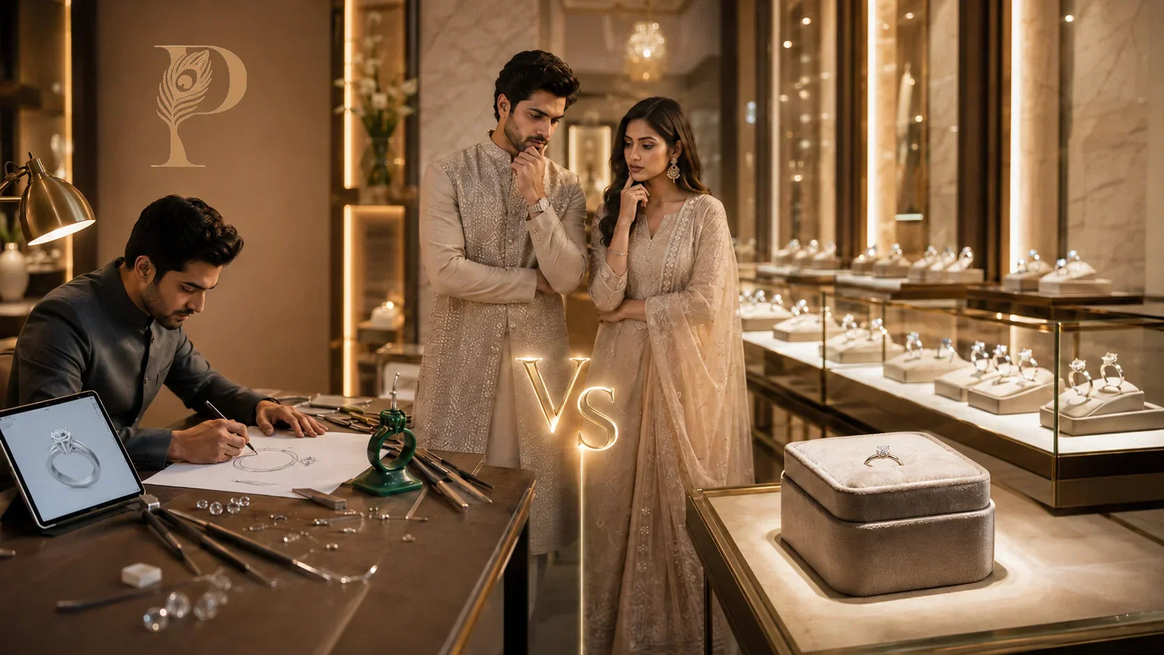 Custom vs Ready-Made Lab-Grown Diamond Rings for Indians