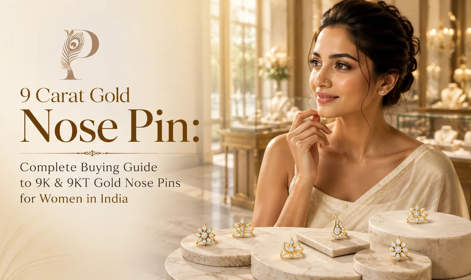 9 Carat Gold Nose Pin: Complete Buying Guide to 9K & 9KT Gold Nose Pins for Women in India
