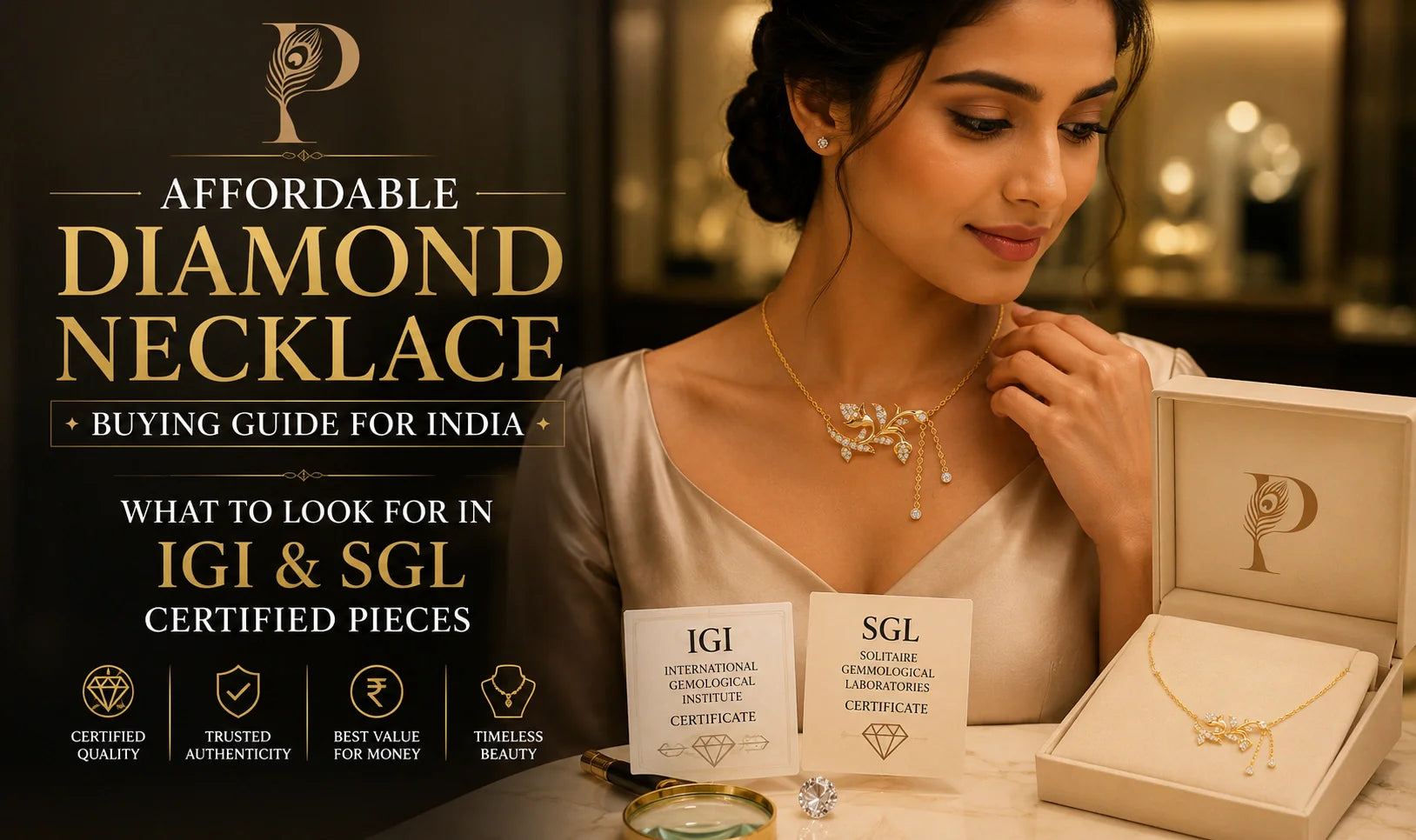 Affordable Diamond Necklace Buying Guide for India: What to Look for in IGI & SGL Certified Pieces