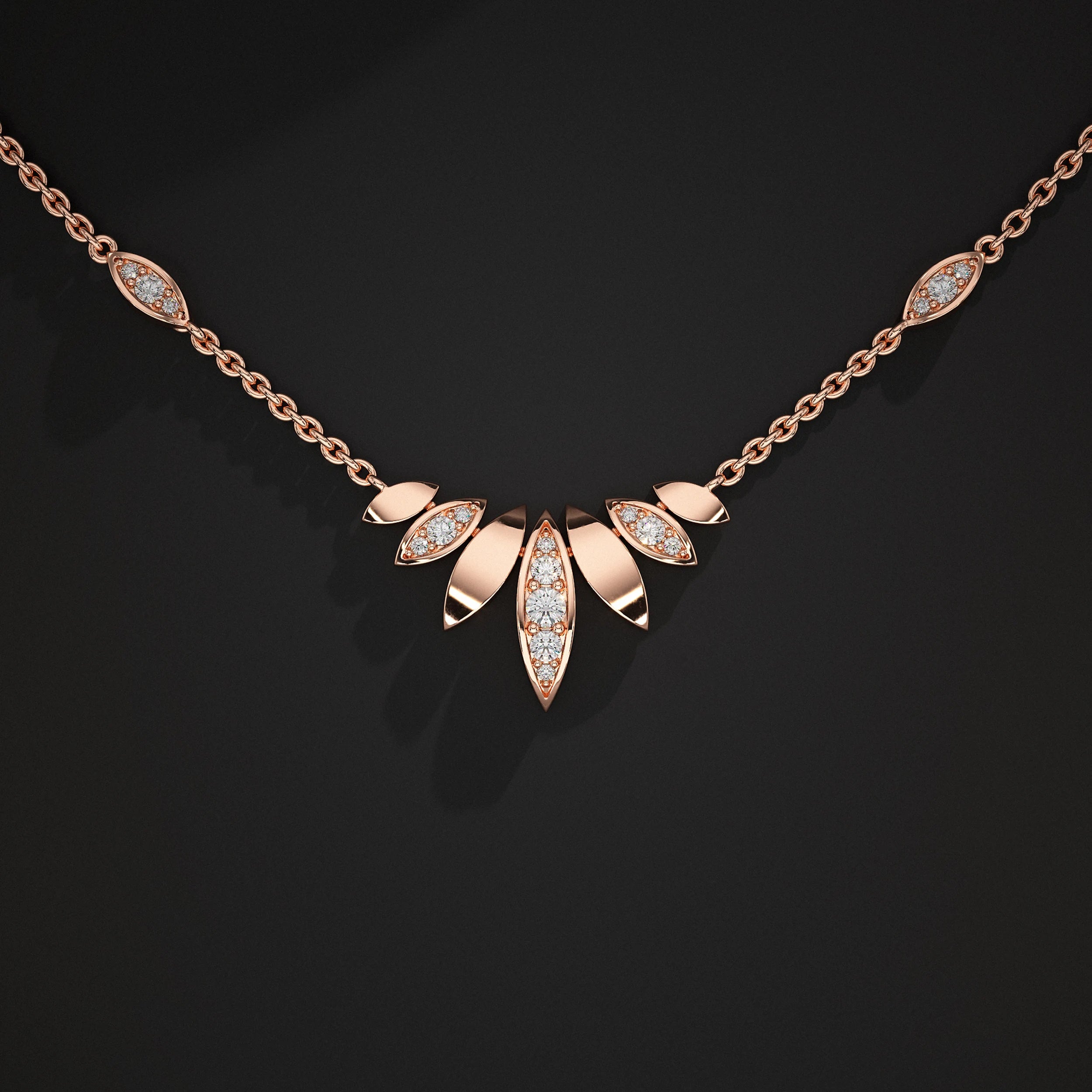 Petal Spark Lab Grown Diamond Pendant