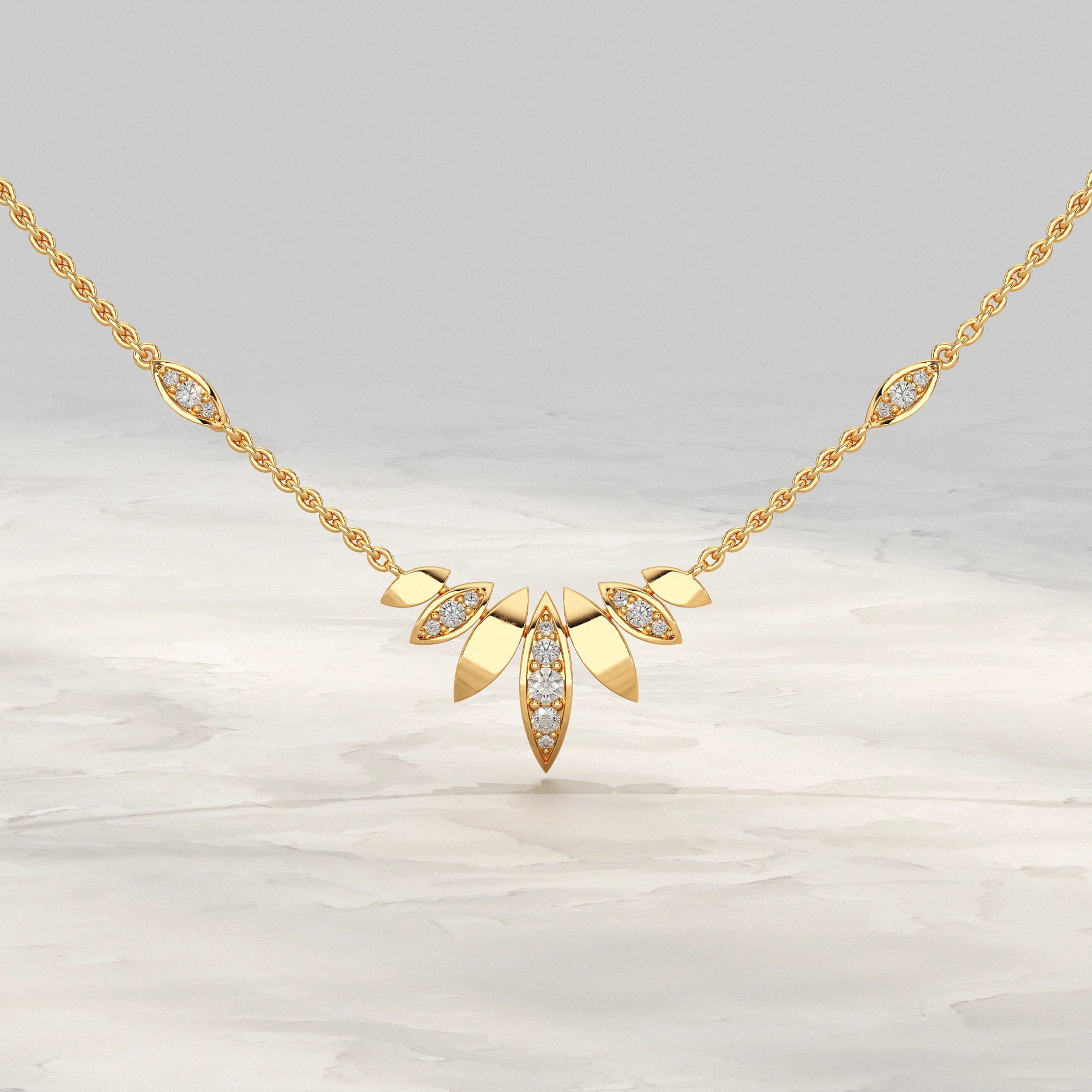 Petal Spark Lab Grown Diamond Pendant