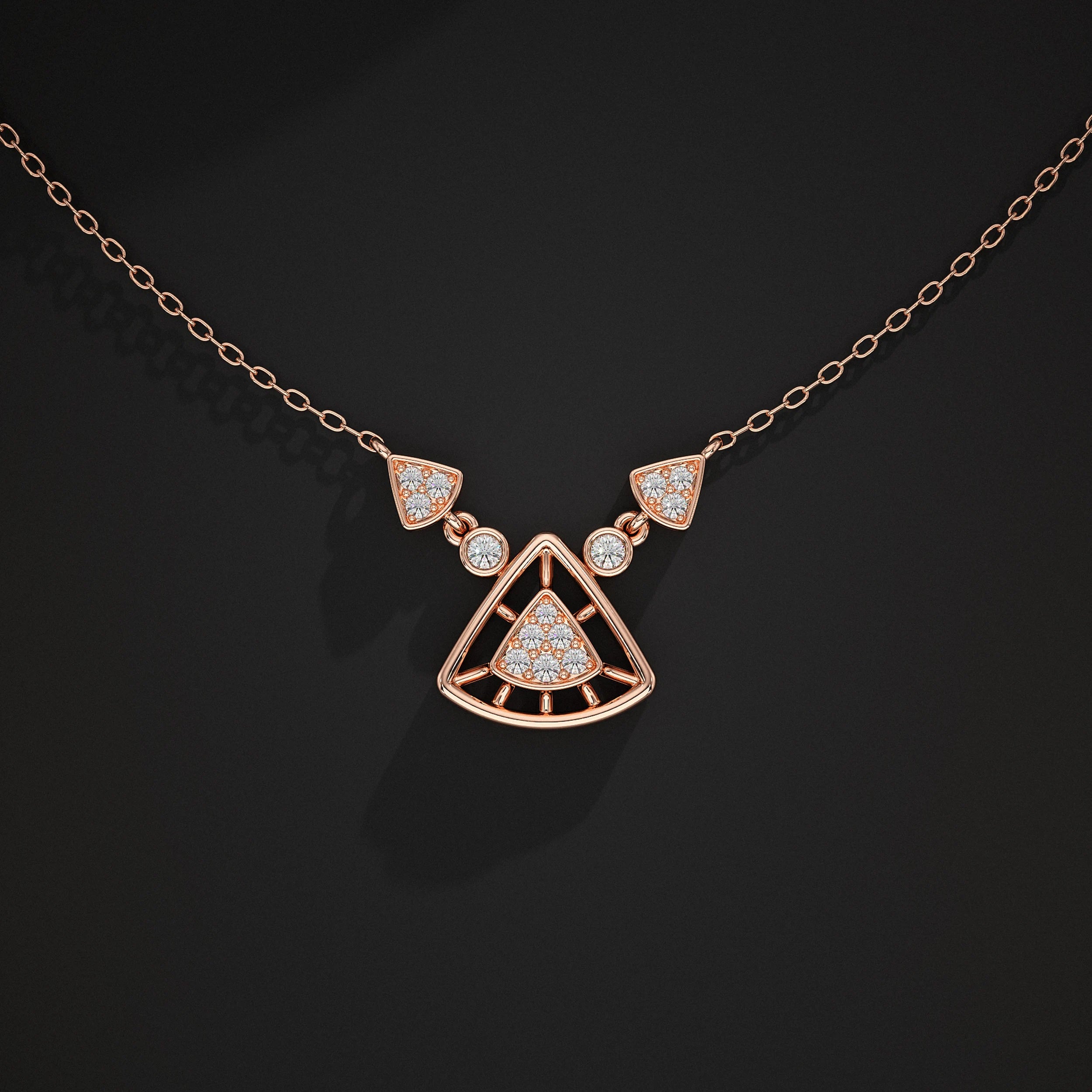 Triangle Diamond Pendant