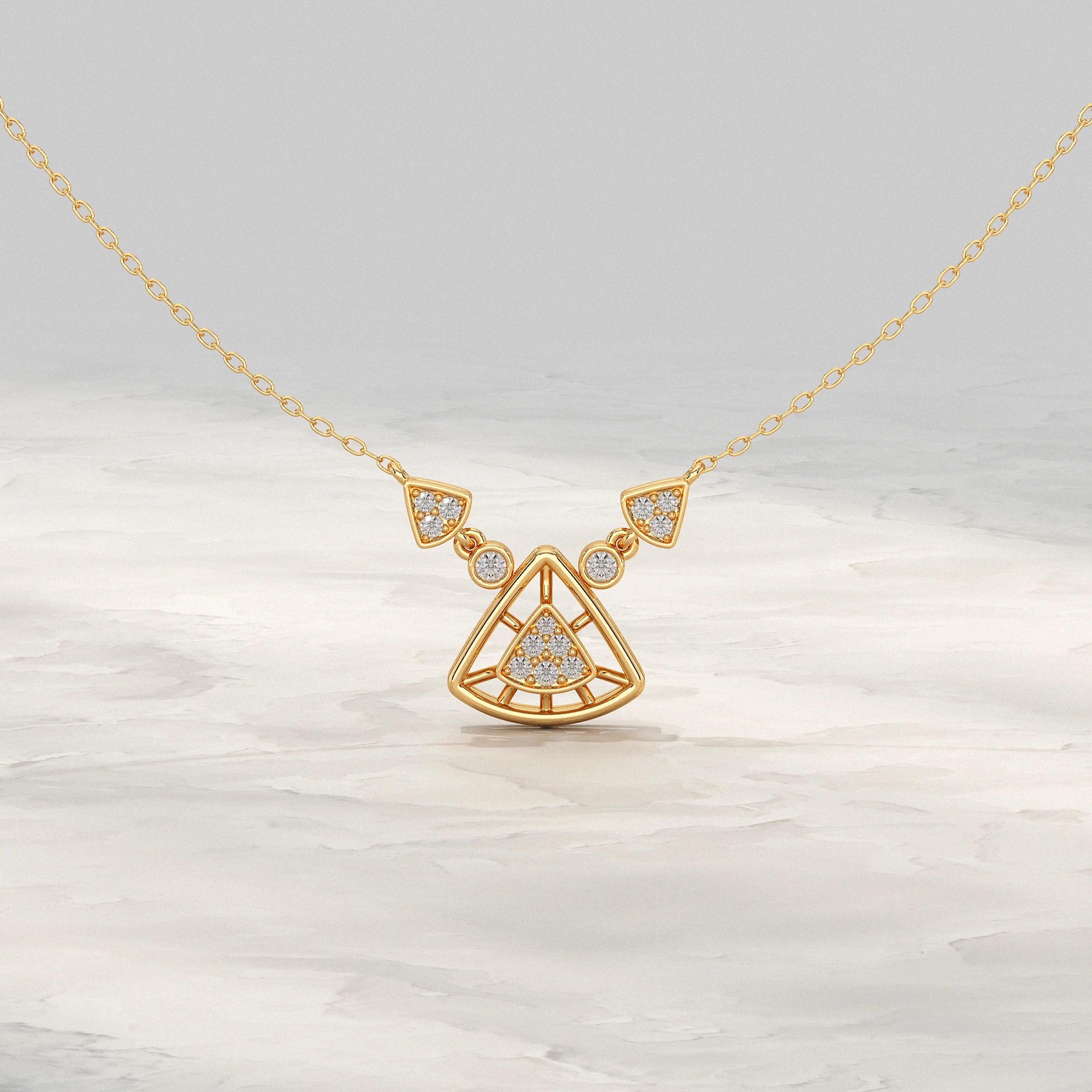 Triangle Diamond Pendant