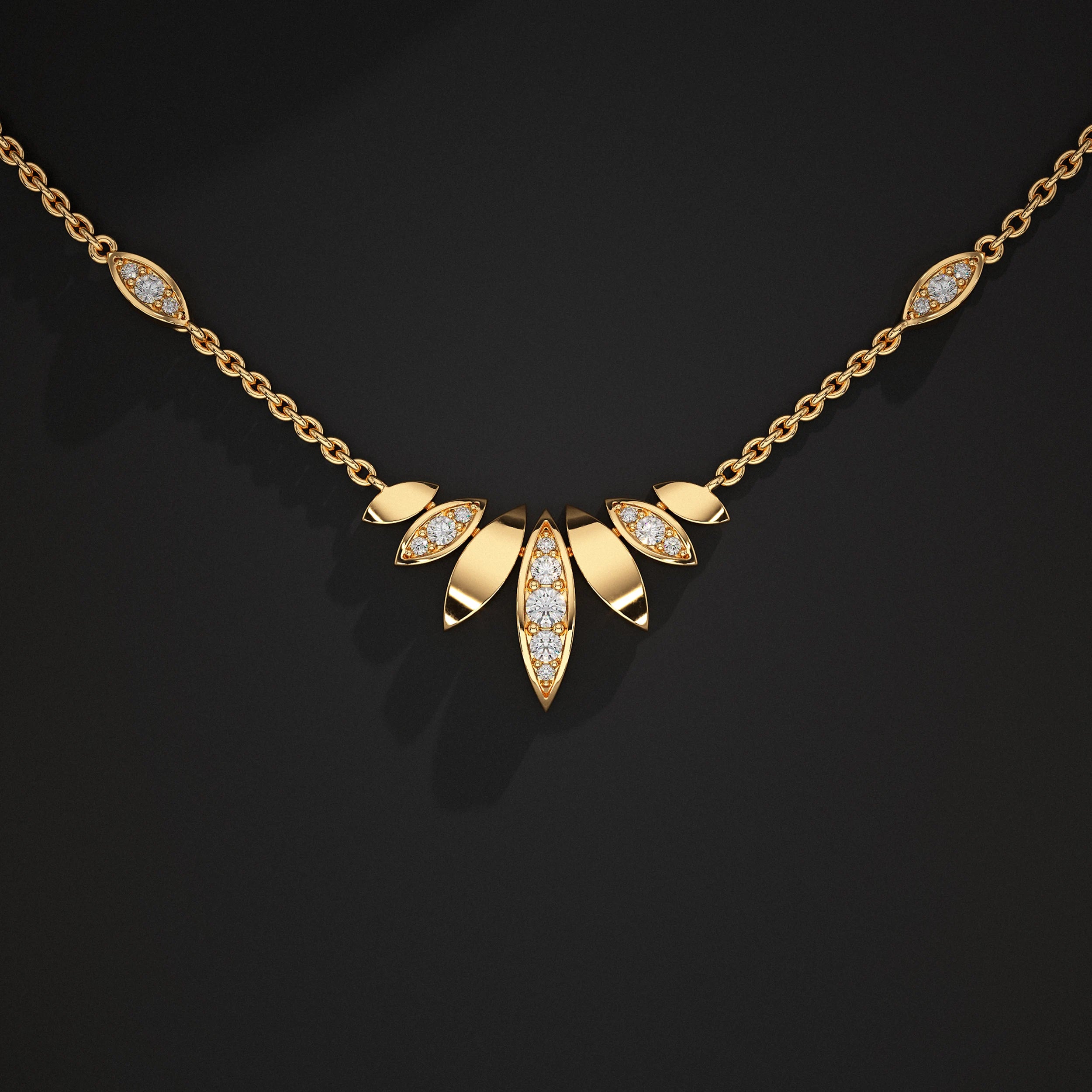 Petal Spark Lab Grown Diamond Pendant