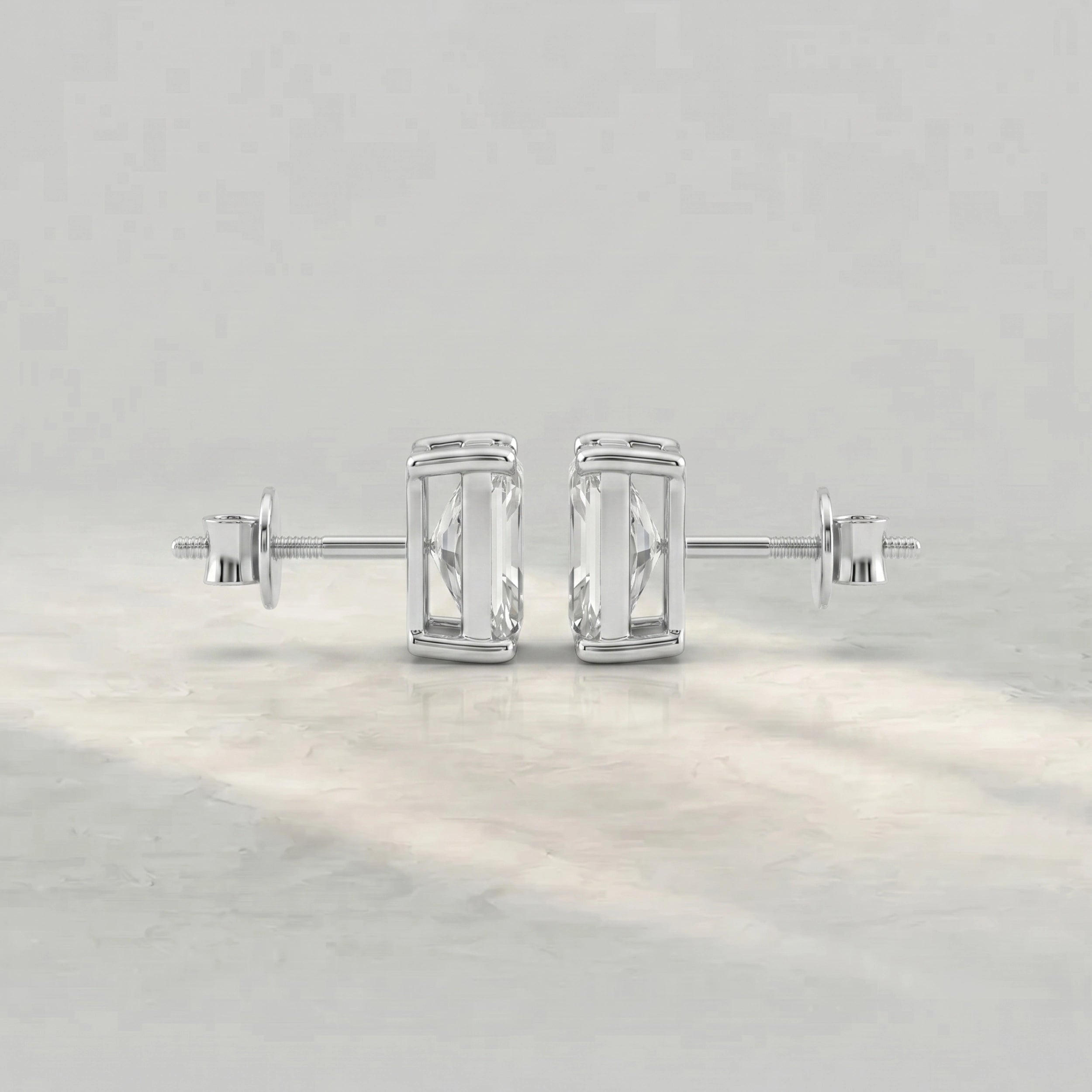 Radiant Lab Diamond Stud Earrings Earrings