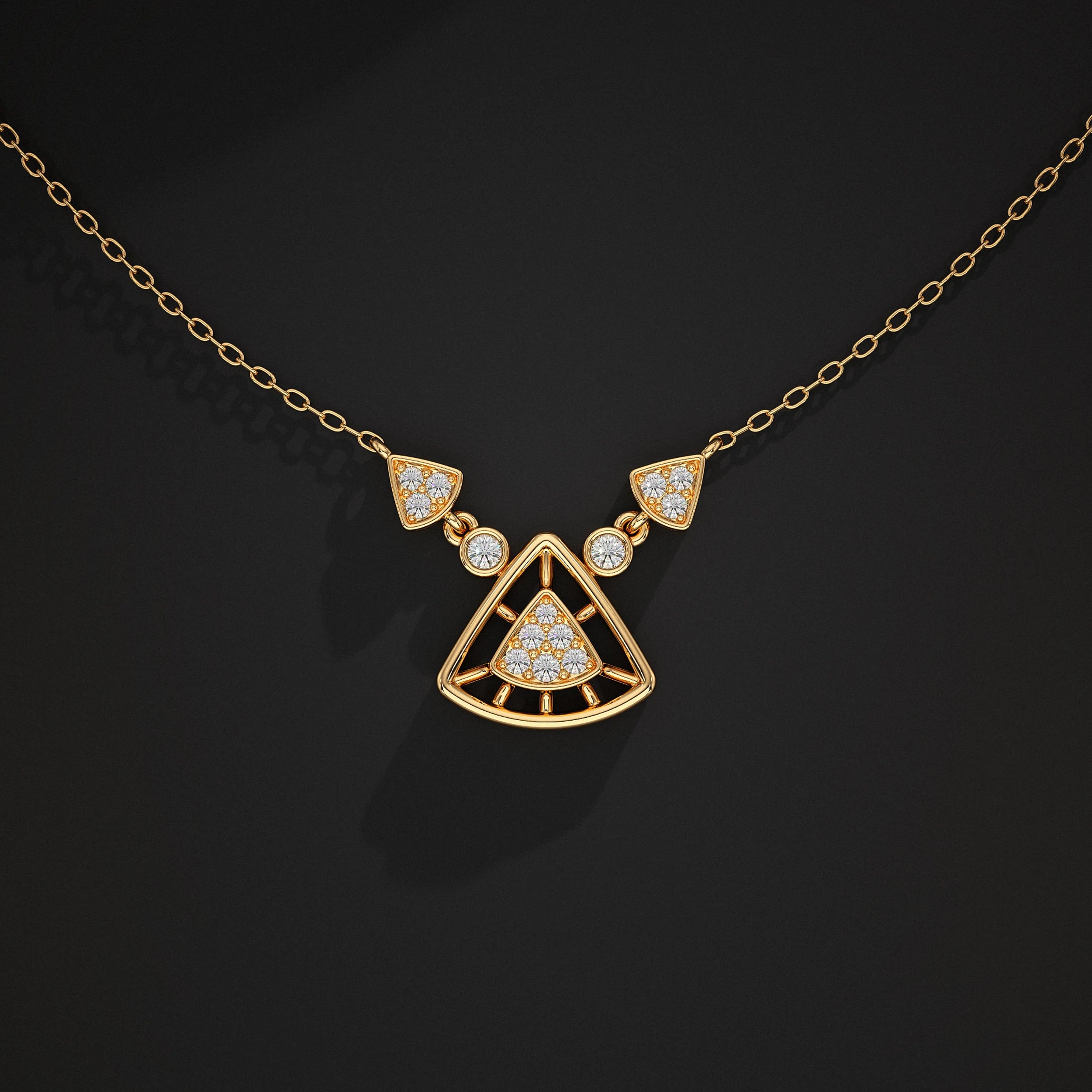 Triangle Diamond Pendant