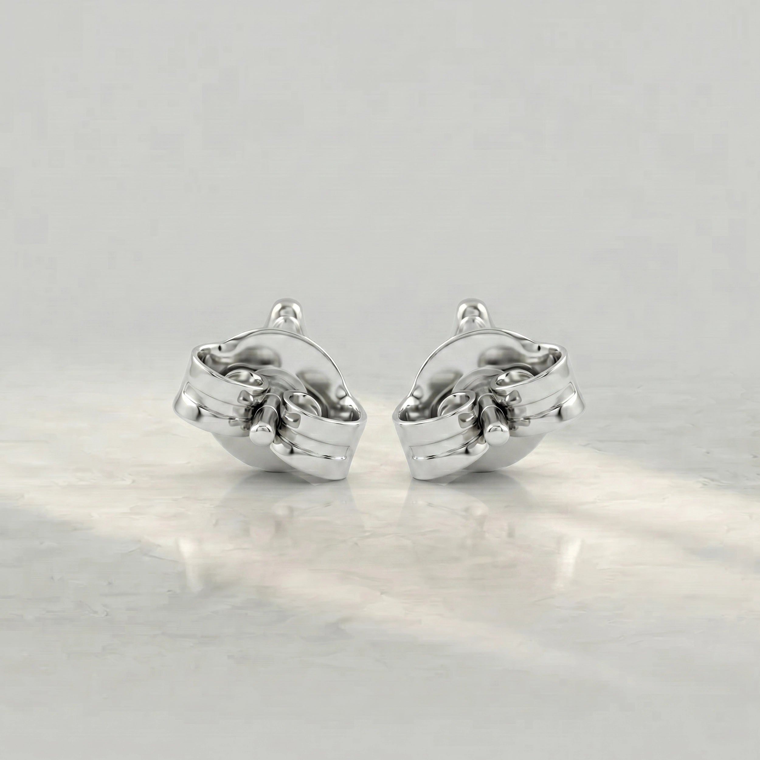 Initial Letter Lab Diamond stud earrings