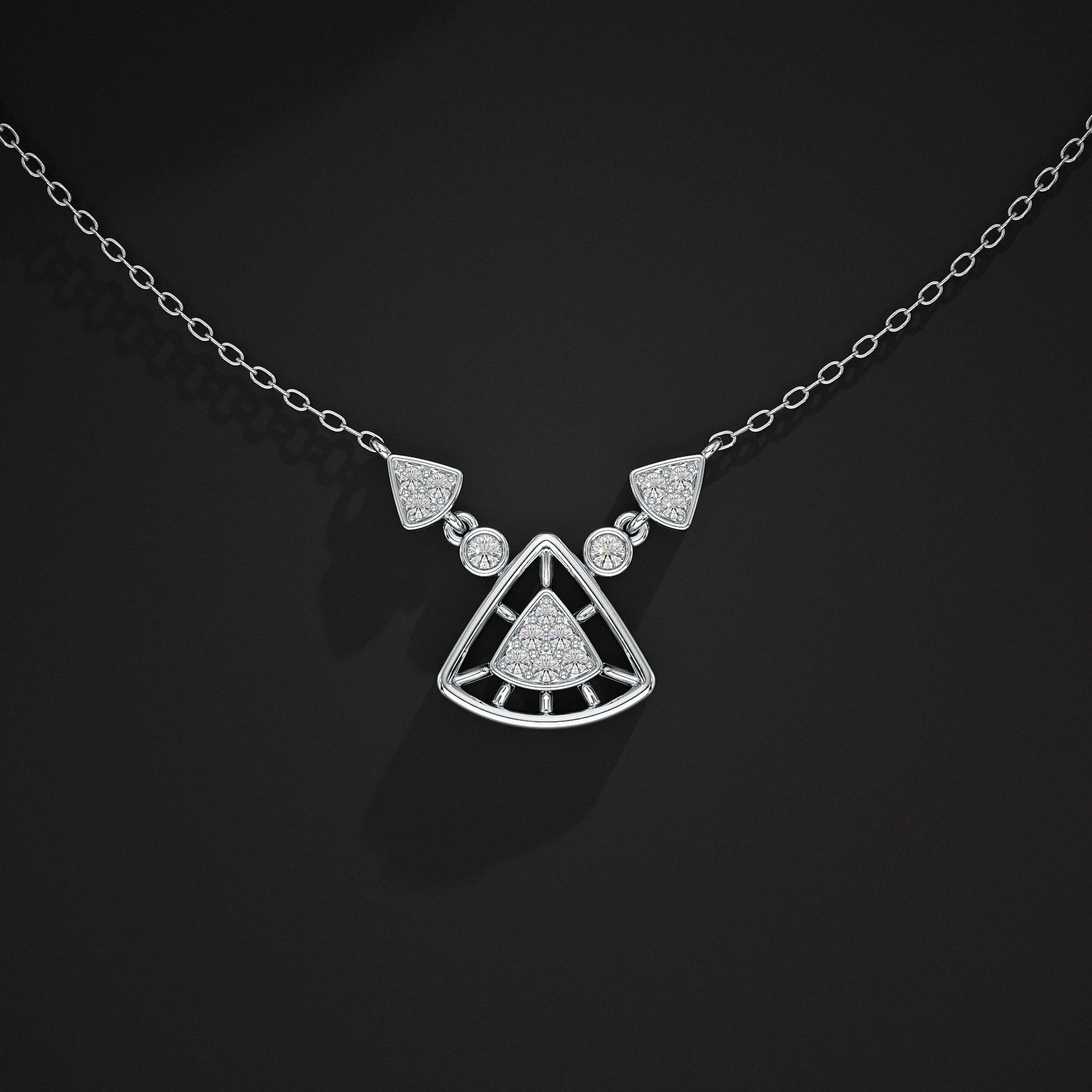 Triangle Diamond Pendant