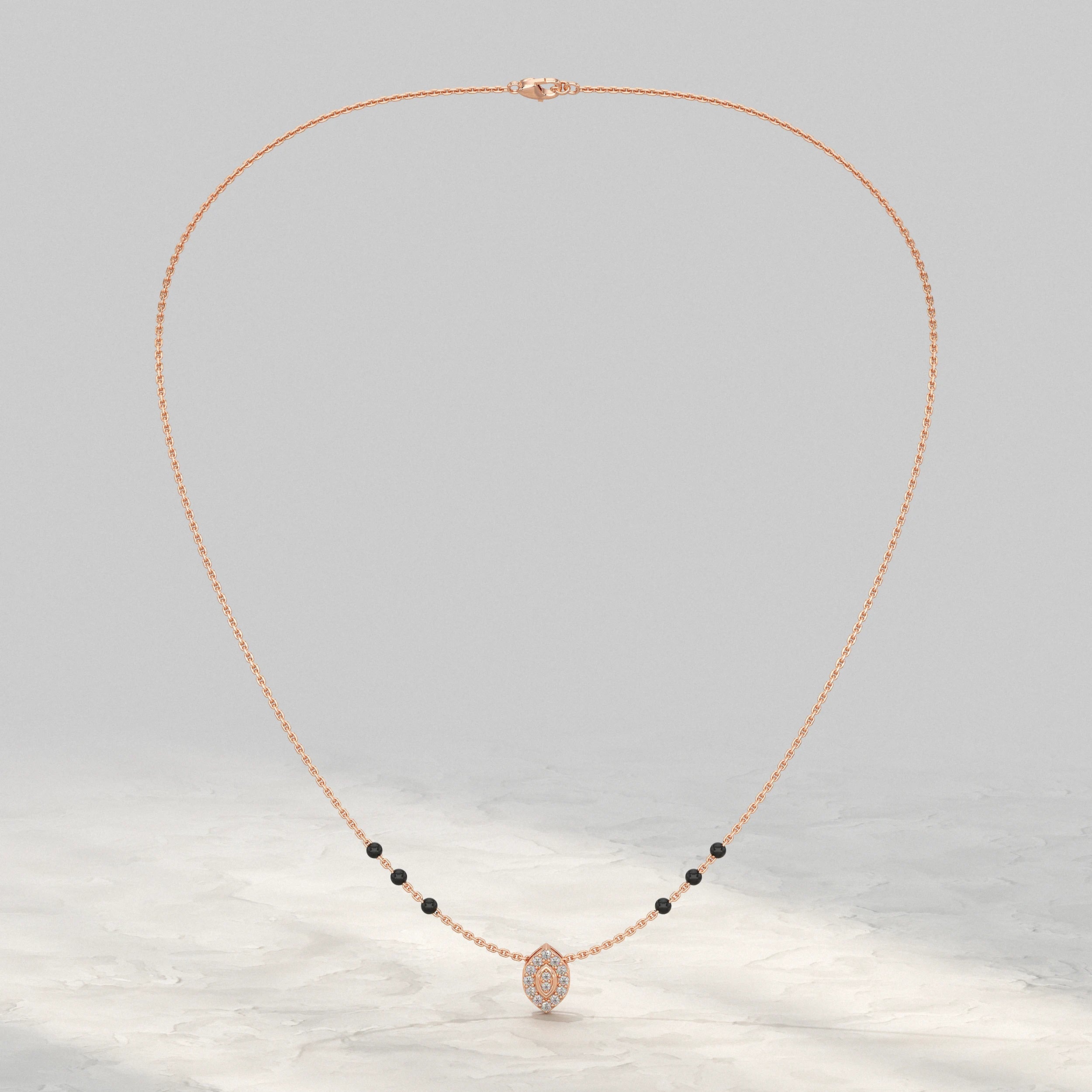 Marquise Elegance Lab Diamond Mangalsutra