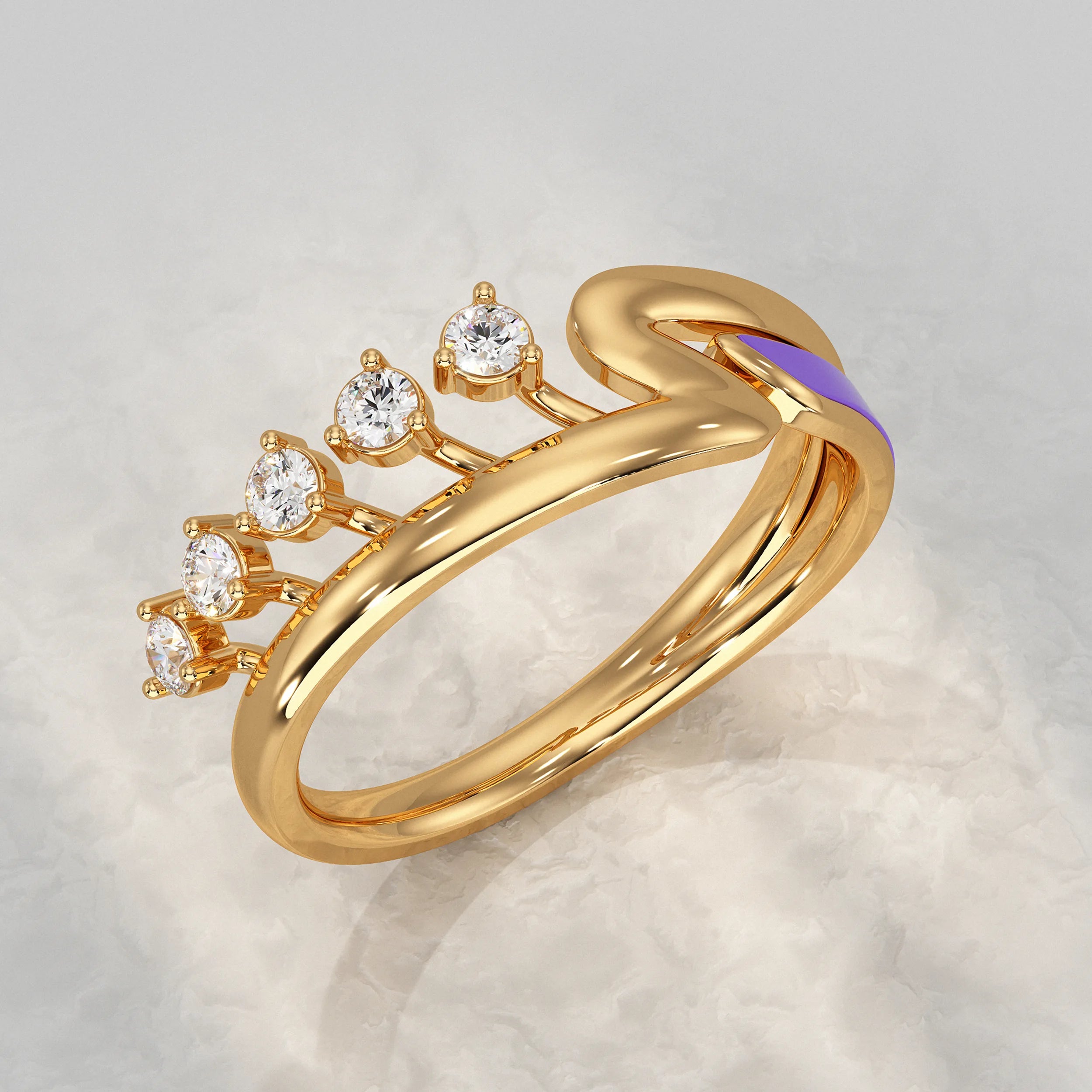 Round Diamond Cluster Ring