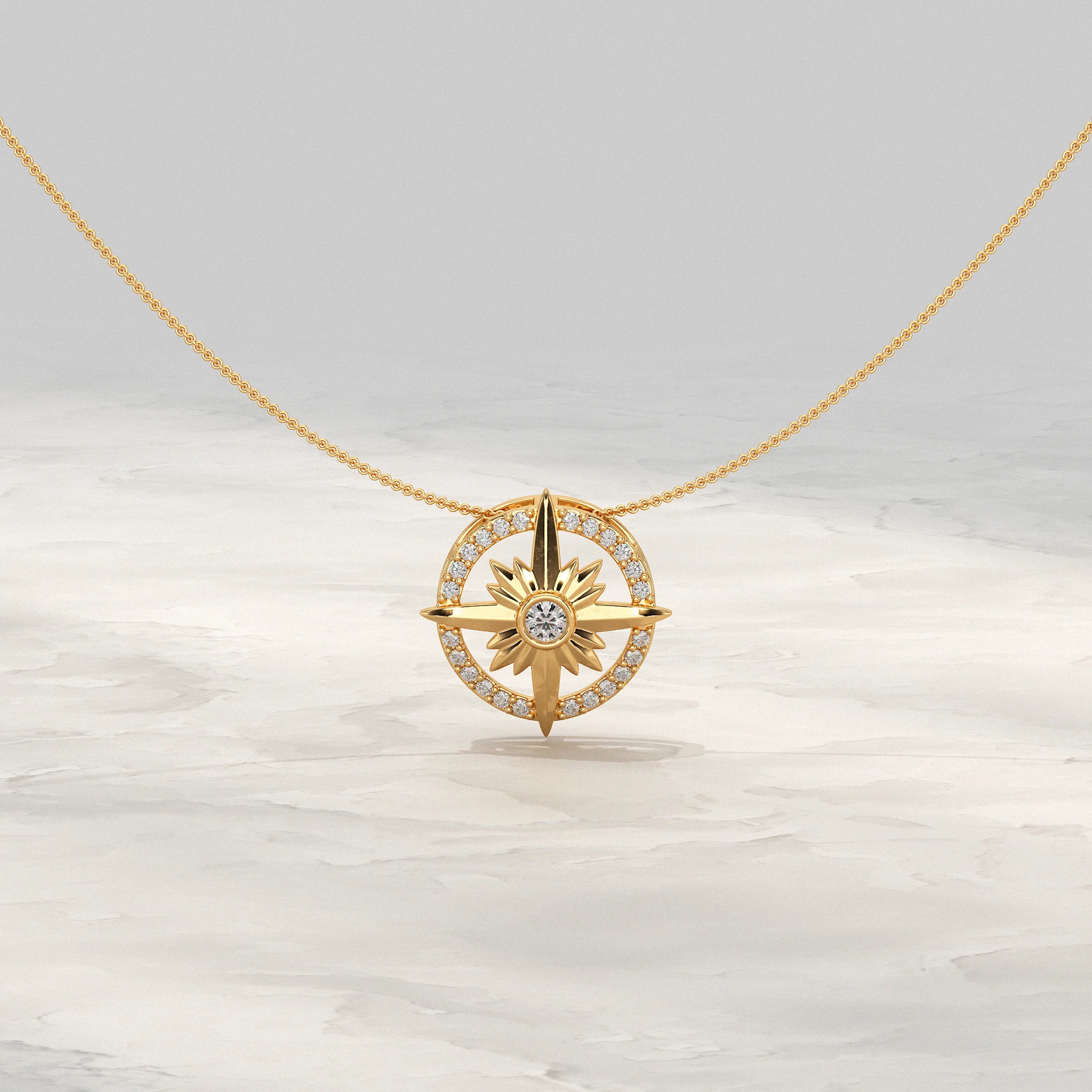 North Star Lab Diamond Pendant