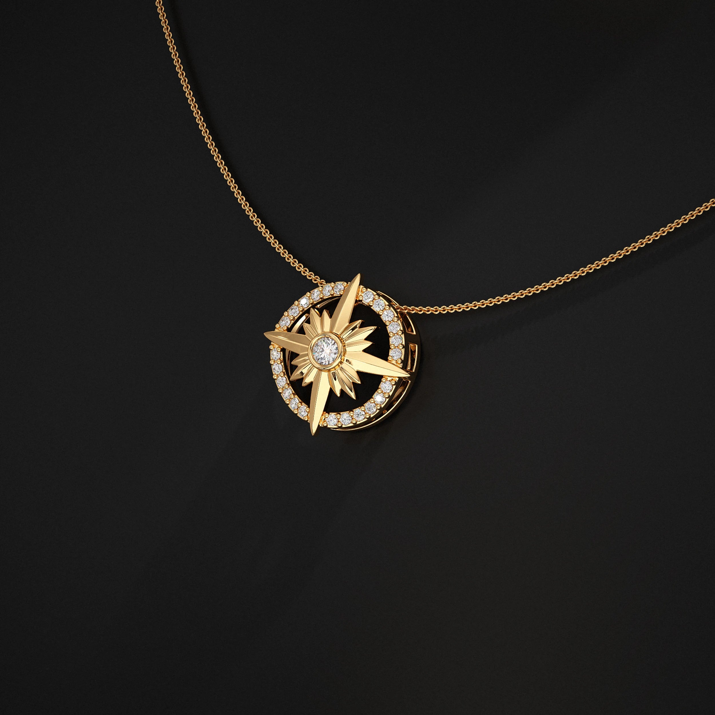 North Star Lab Diamond Pendant