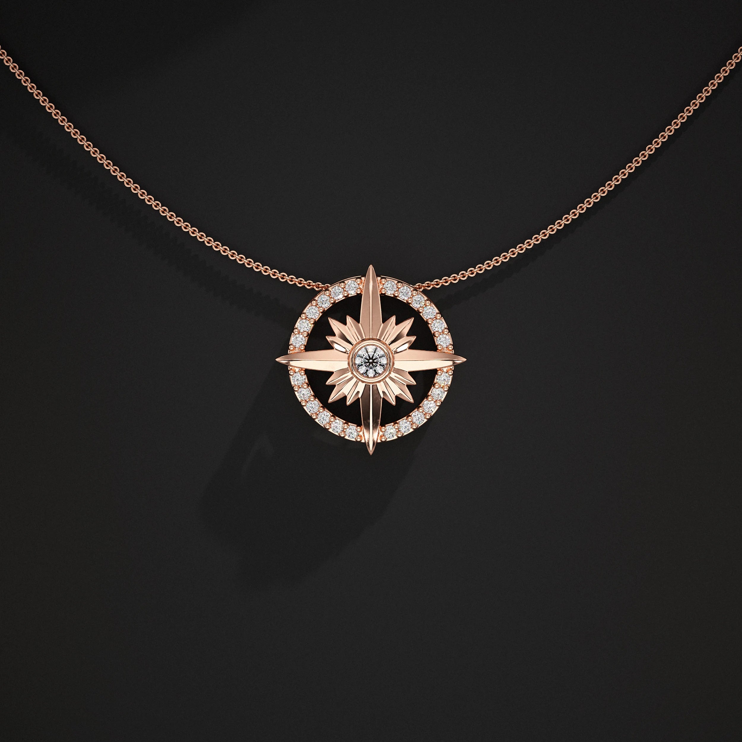 North Star Lab Diamond Pendant