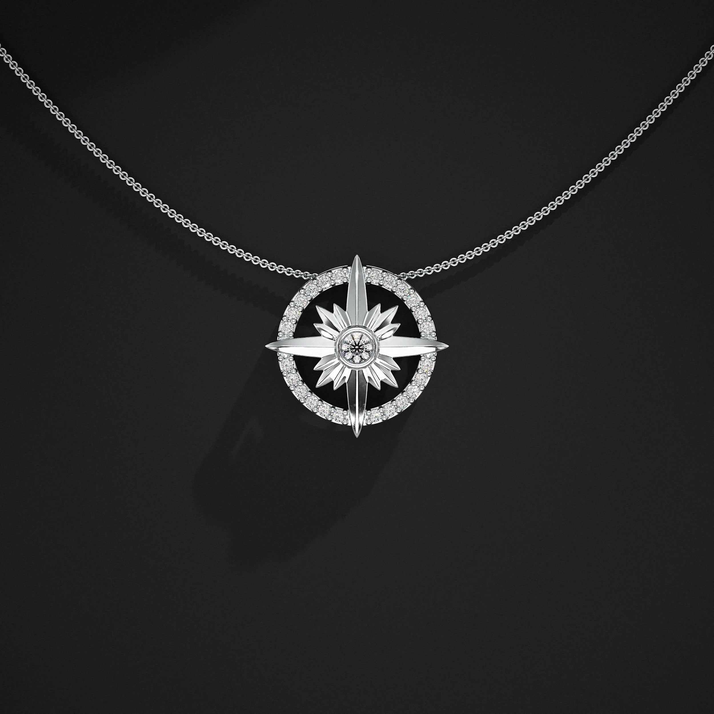 North Star Lab Diamond Pendant