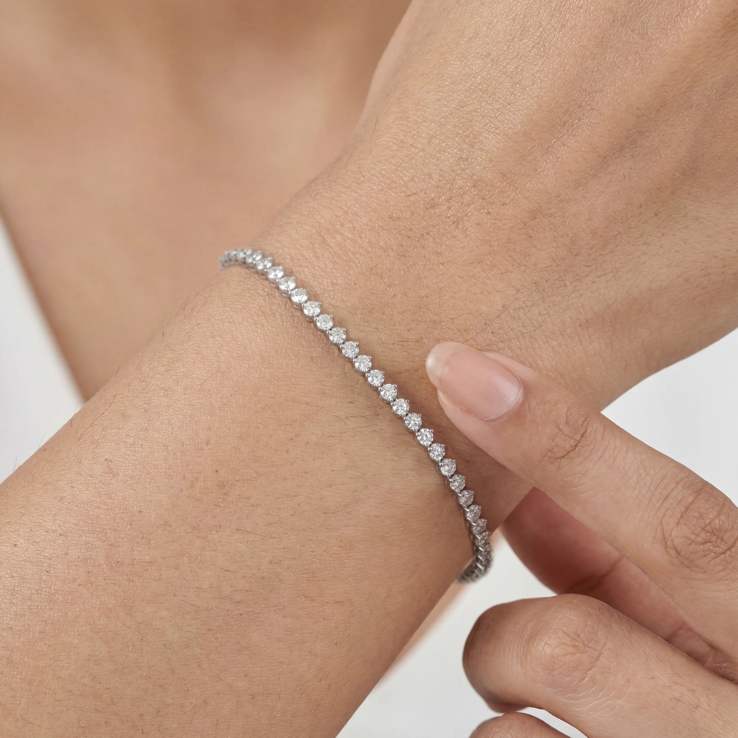 Martini Set Round Diamond Tennis Bracelet Bracelet