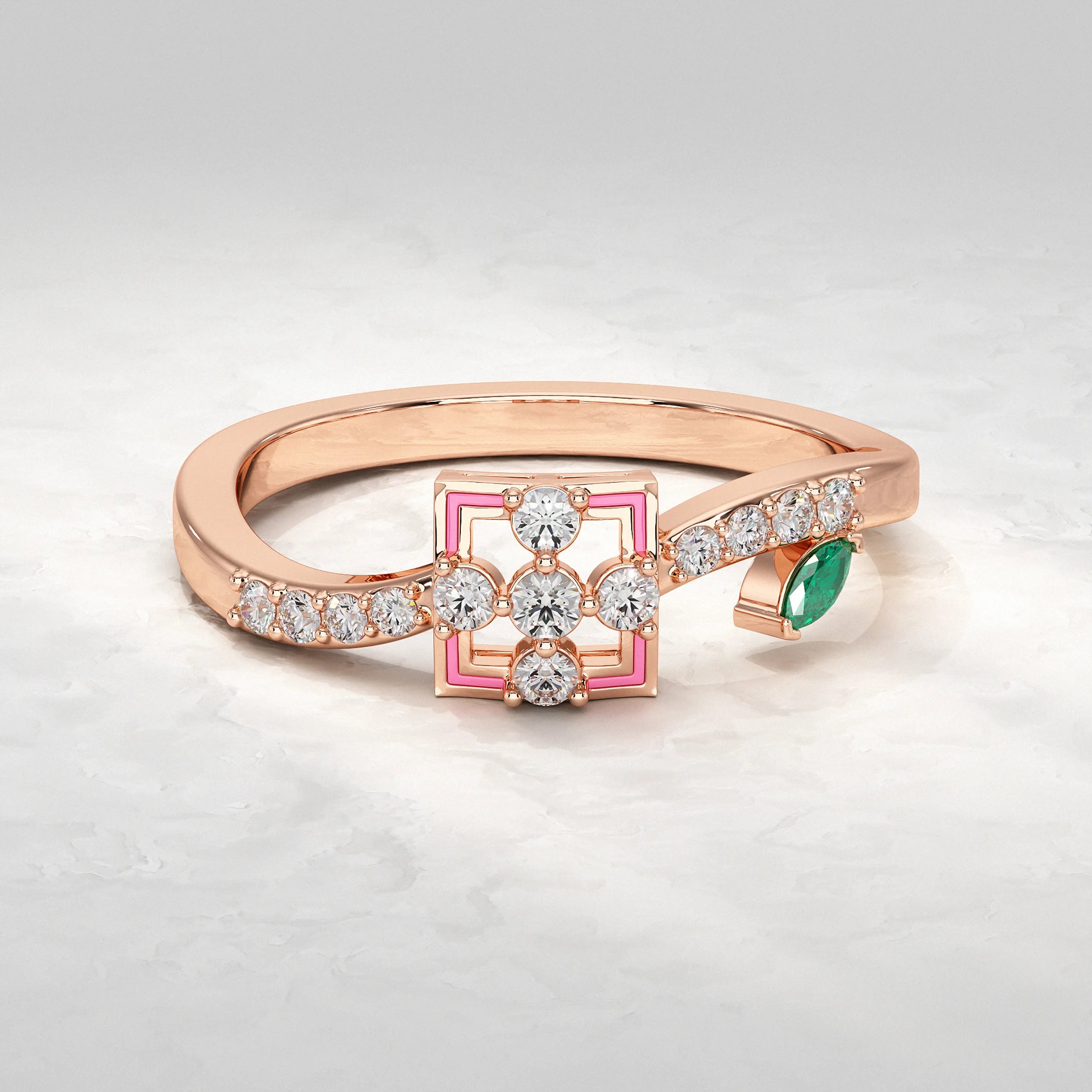 Rose-Gold-Ring-with-Rectangle-Design
