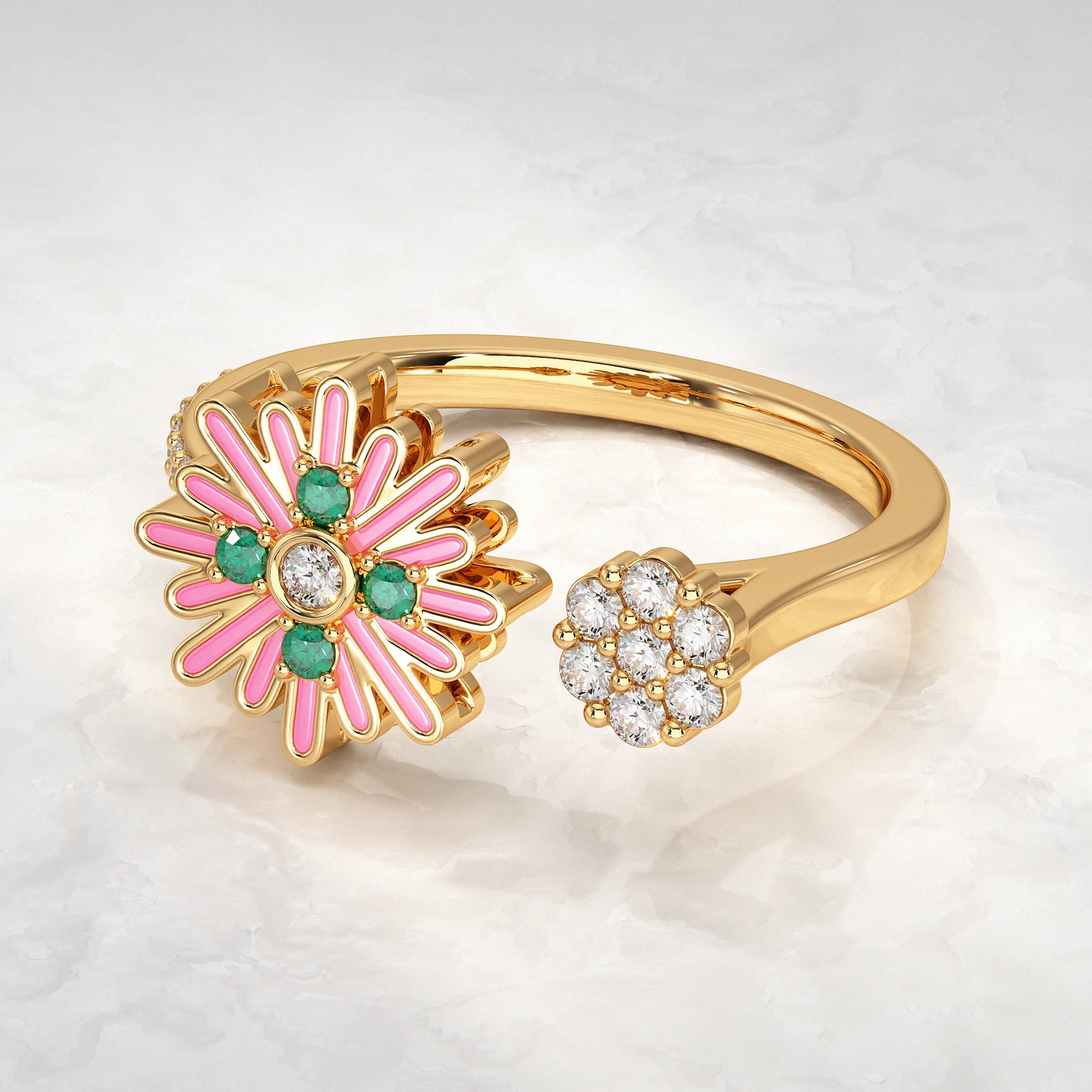 Yellow-Gold-Ring-With-Central-Gem-Diamond