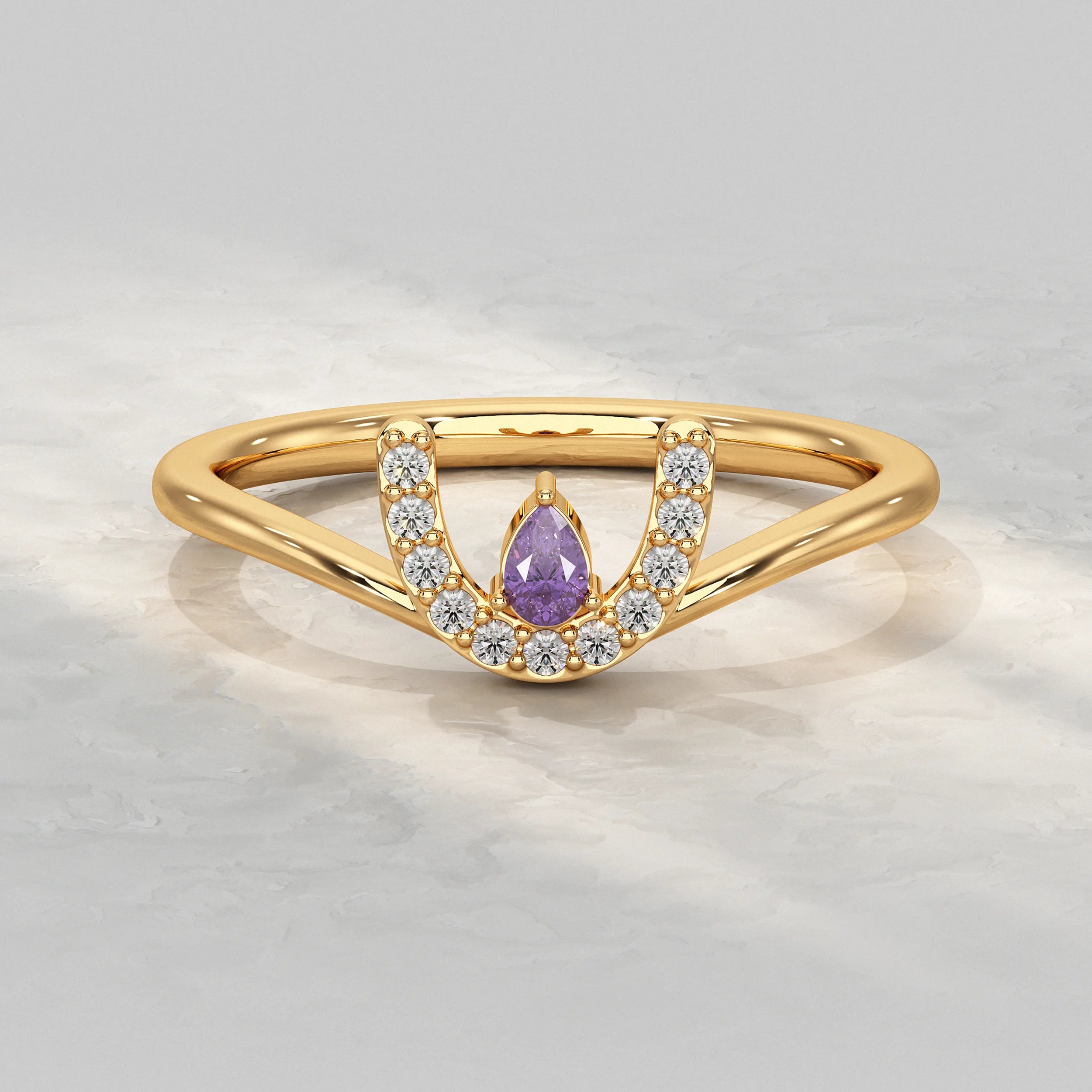  Yellow-Gold-Ring-With-Purple-Gem-Diamond