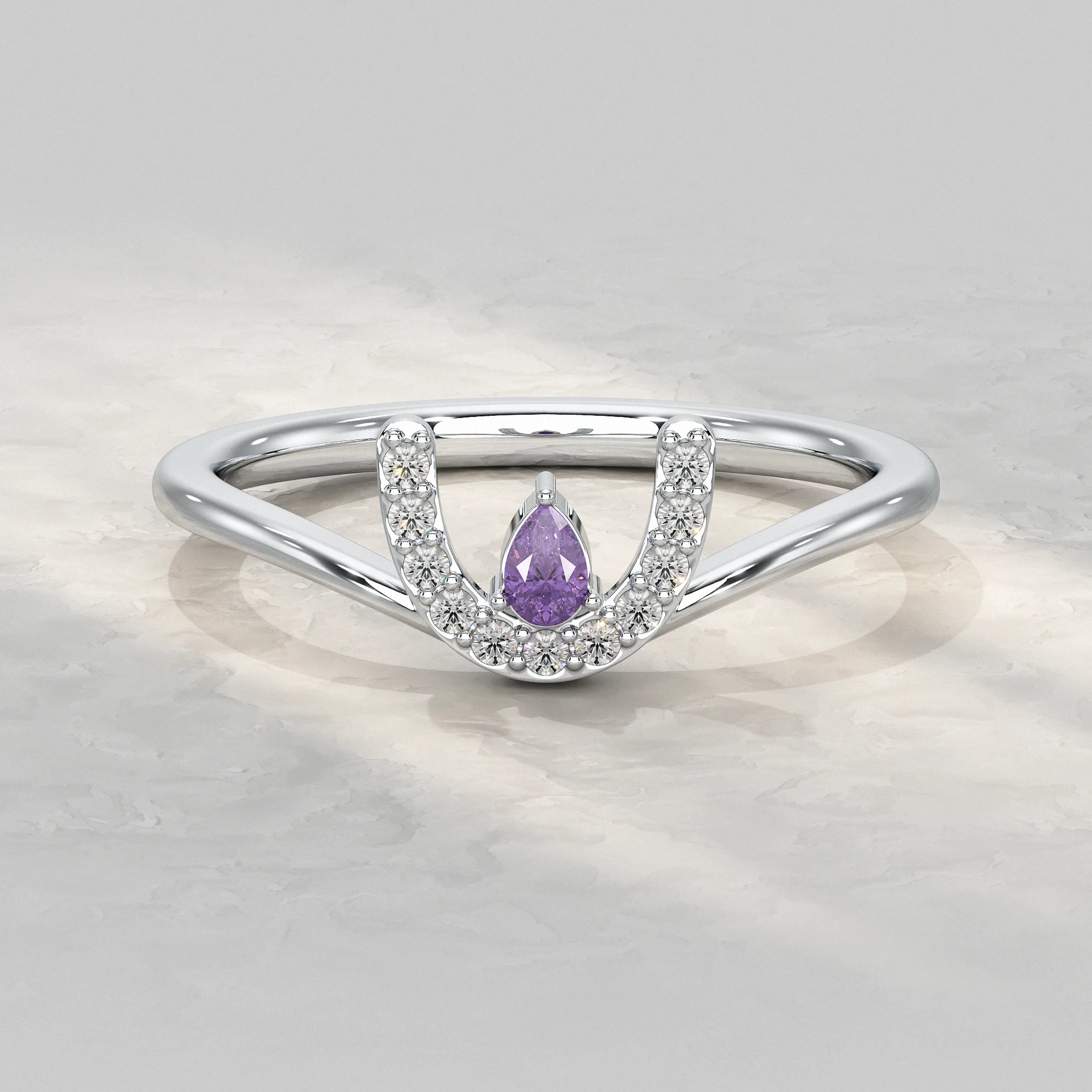 Silver-Ring-Round-Cut-Lab-Diamond