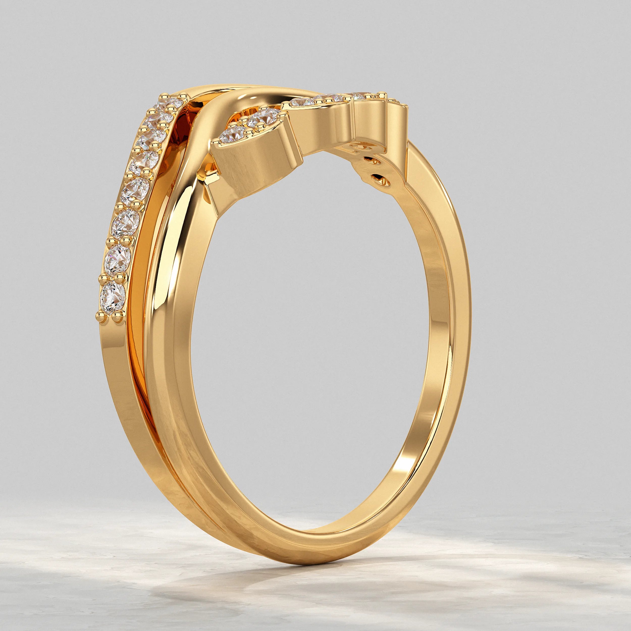 Waves Elegance Diamond Ring