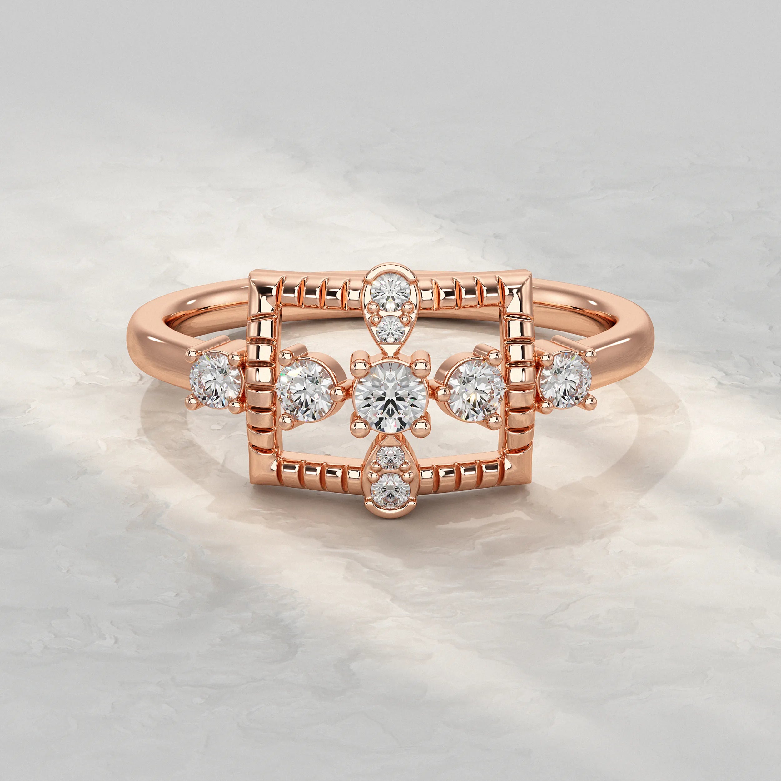 Rose-Gold-Ring-with-Rectangle-Design
