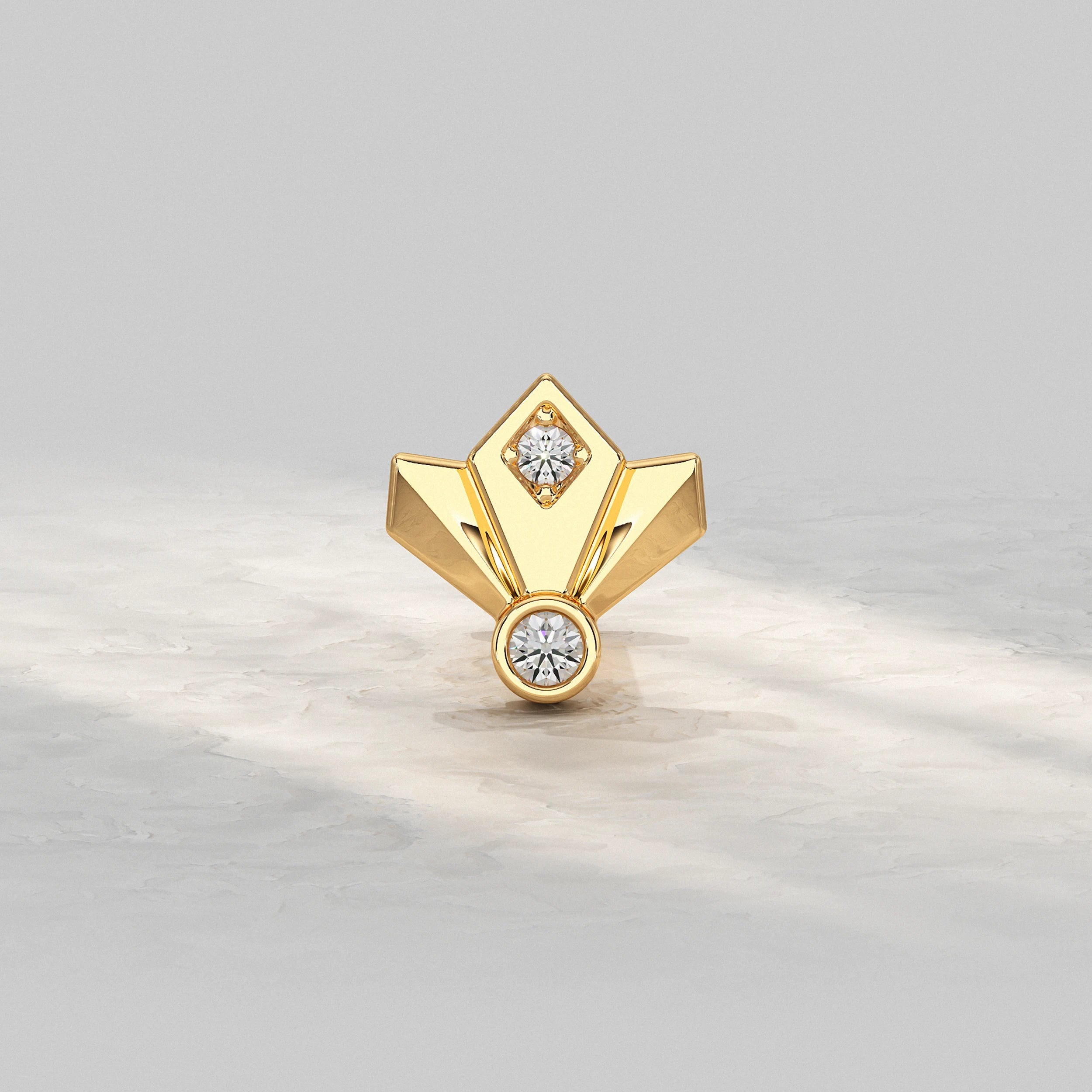 Yellow-Gold-Nose-Pin-With-Geometric-Diamond-Design