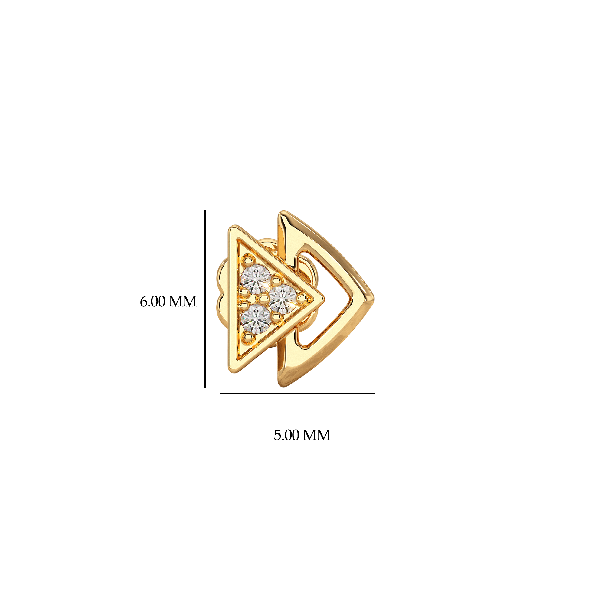 Minimalist-Yellow-Gold-Nose-Stud-With-Triangle-Design-And-Diamond