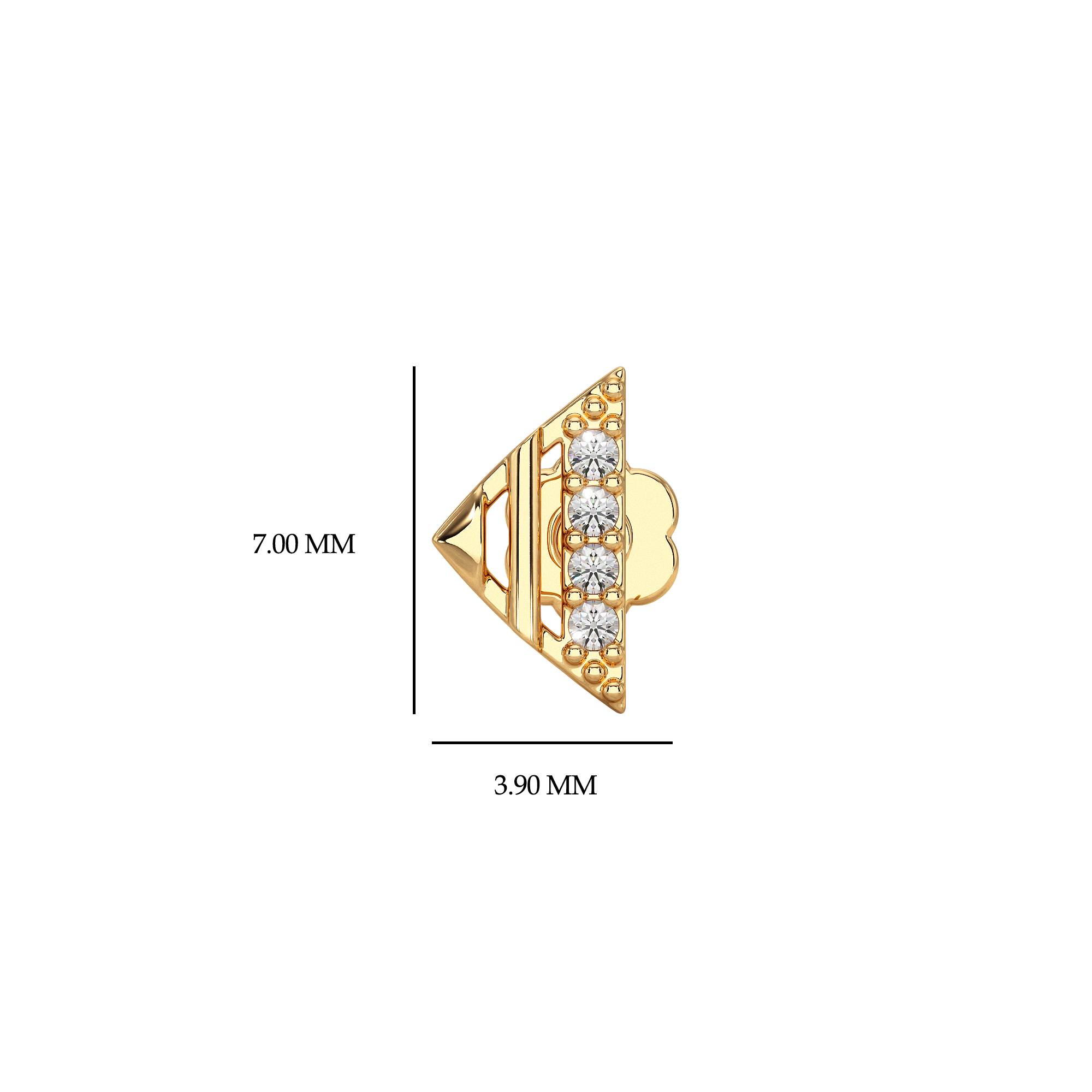 Minimalist-Yellow-Gold-Nose-Stud-With-Triangle-Design-And-Diamond-Row-Design