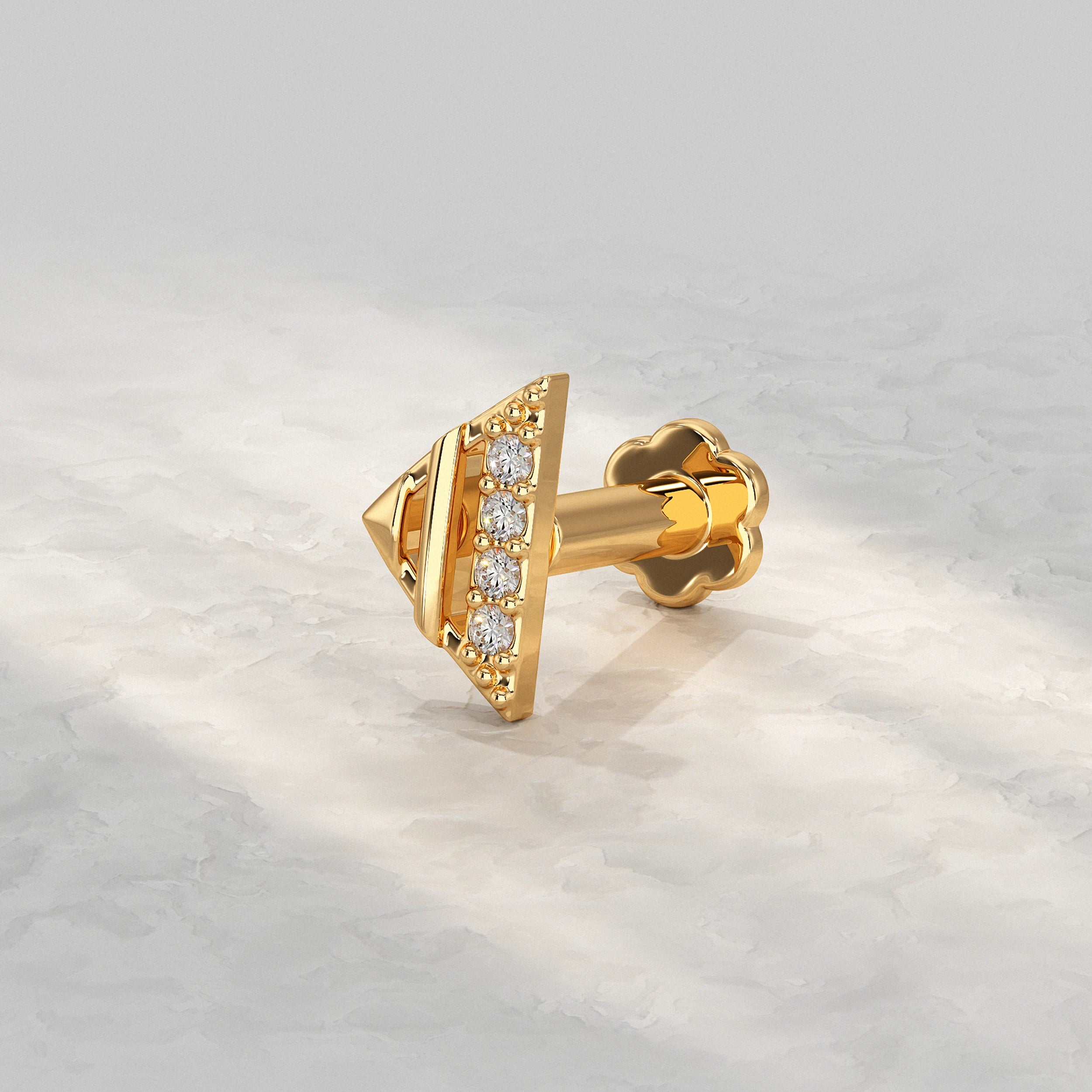 Contemporary-Yellow-Gold-Nose-Stud-With-Triangle-Shape-And-Linear-Diamond