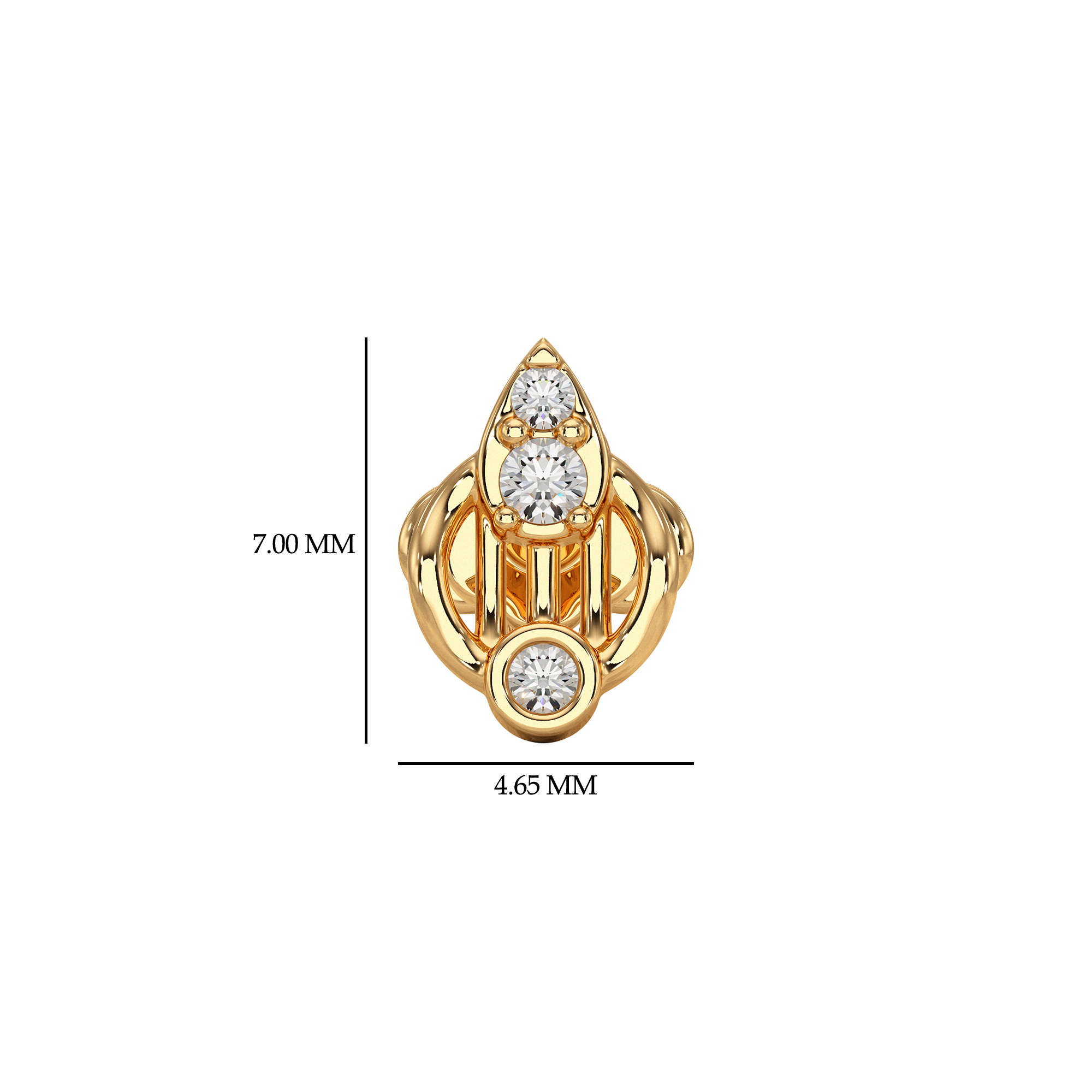 Minimalist-Yellow-Gold-Nose-Stud-With-Teardrop-Design-And-Sparkling-Diamond