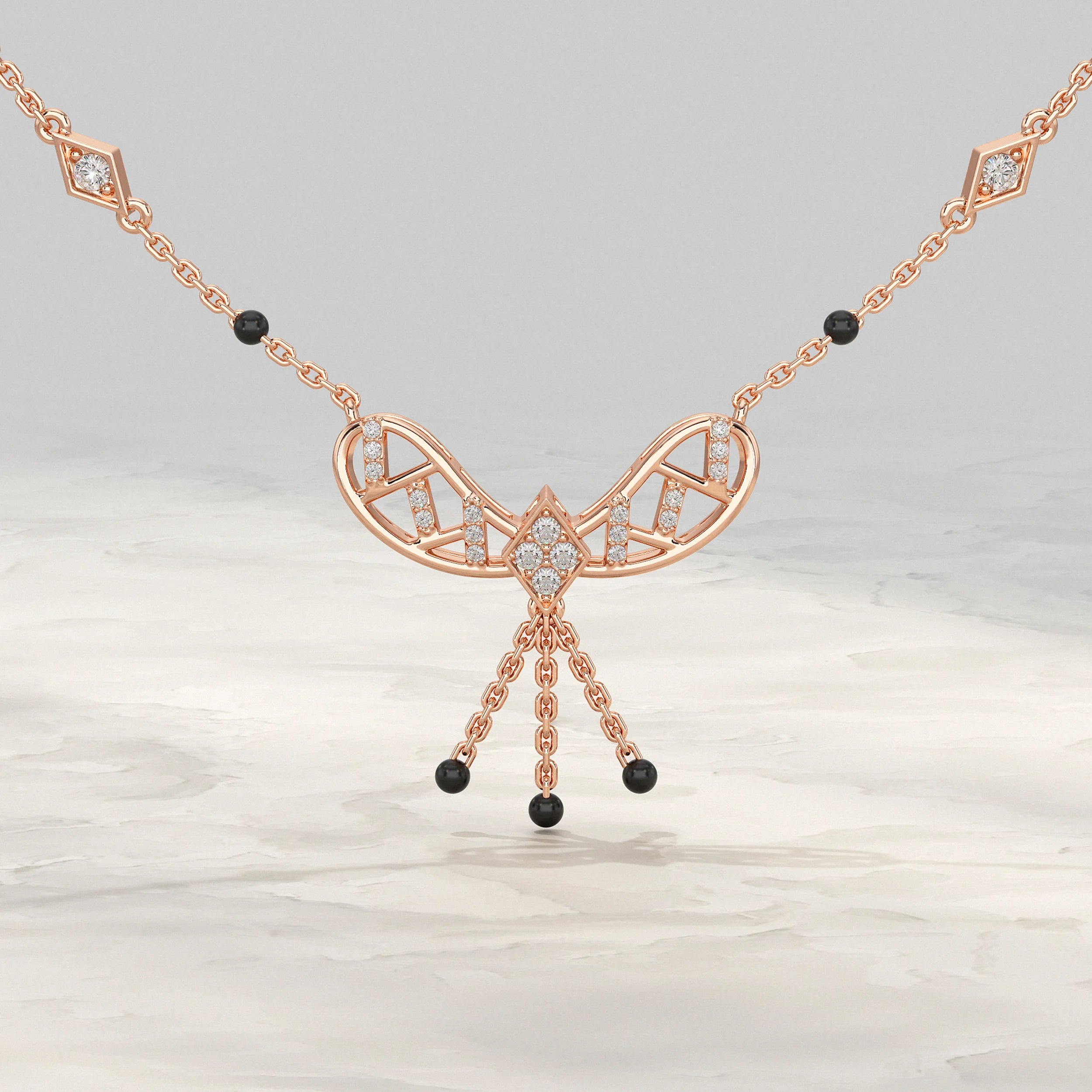 Bow Style Lab Diaond Mangal sutra