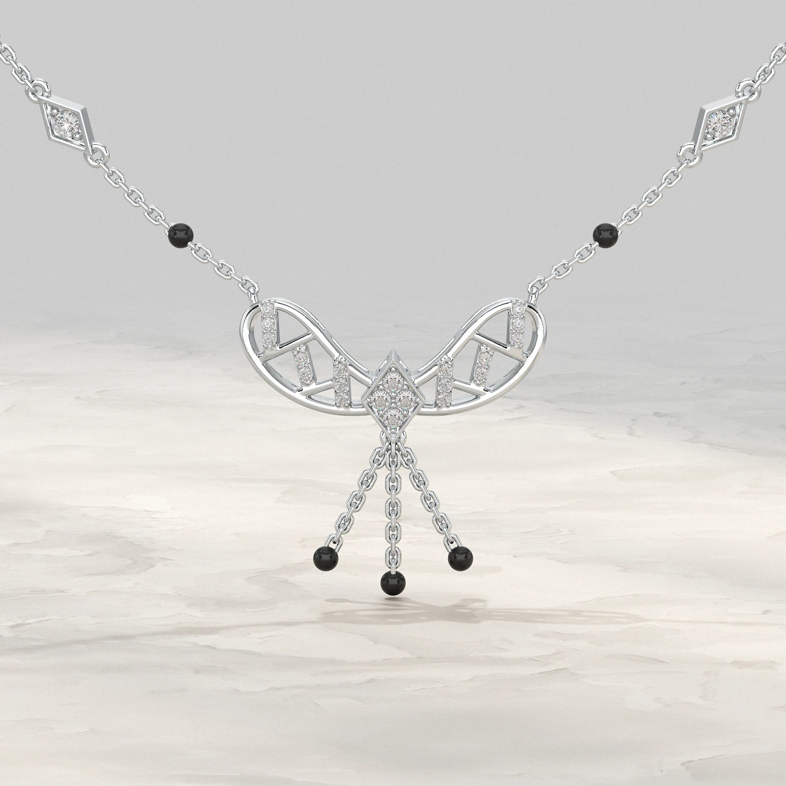 Bow Style Lab Diaond Mangal sutra