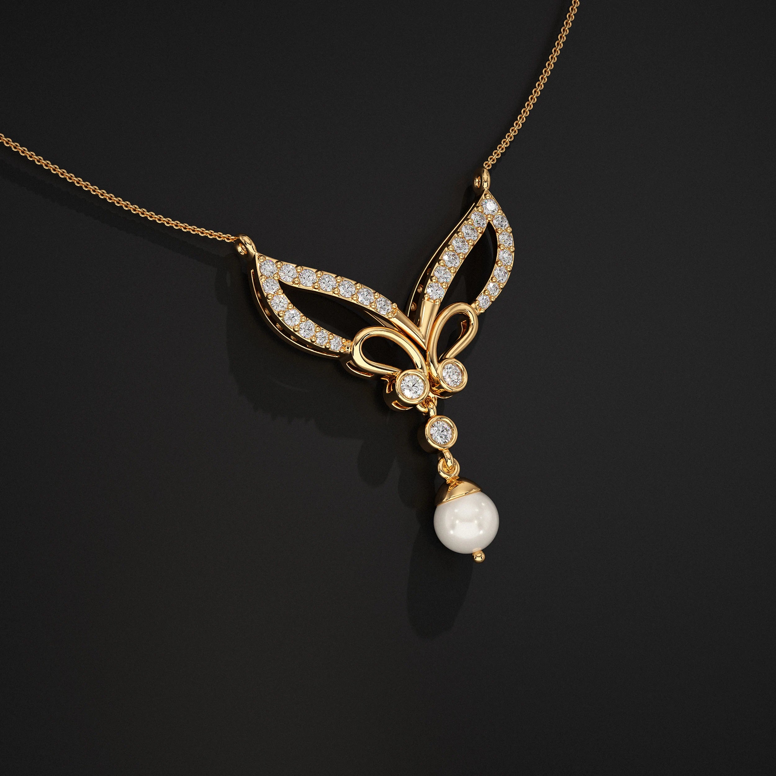 Wing Drop And Dangle Pendant