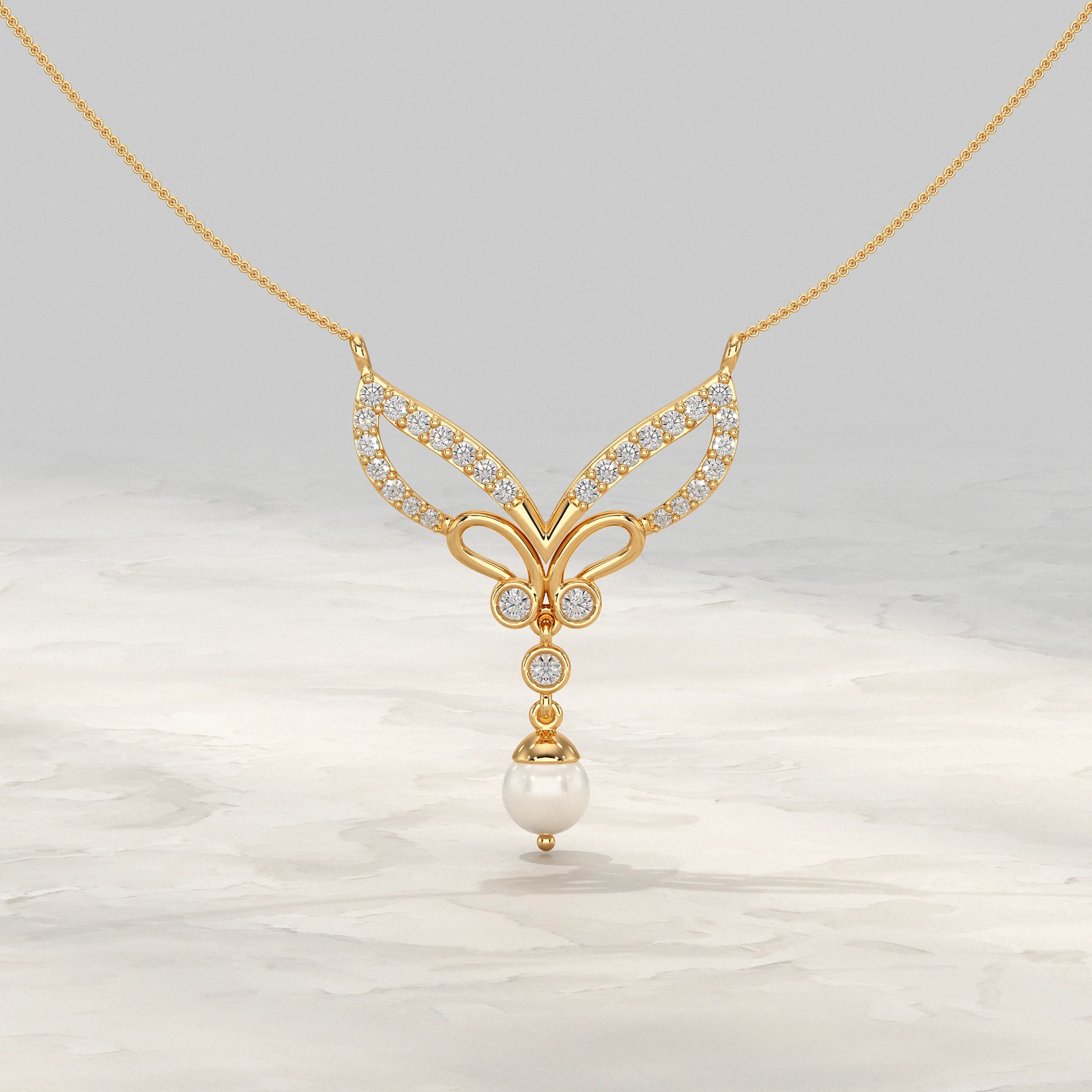 Wing Drop And Dangle Pendant