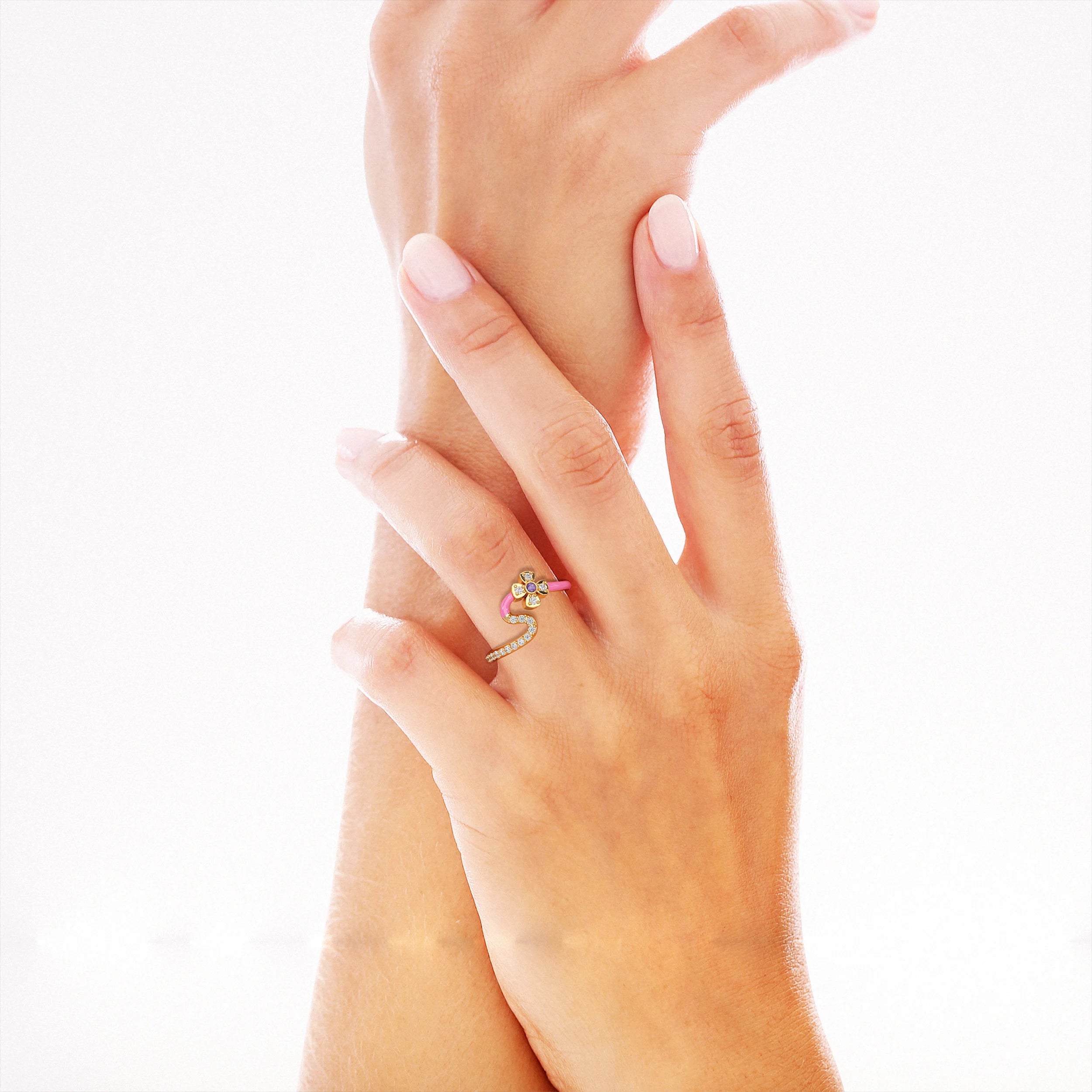 Contemporary-Gold-Ring-with-Pink-and-Diamond