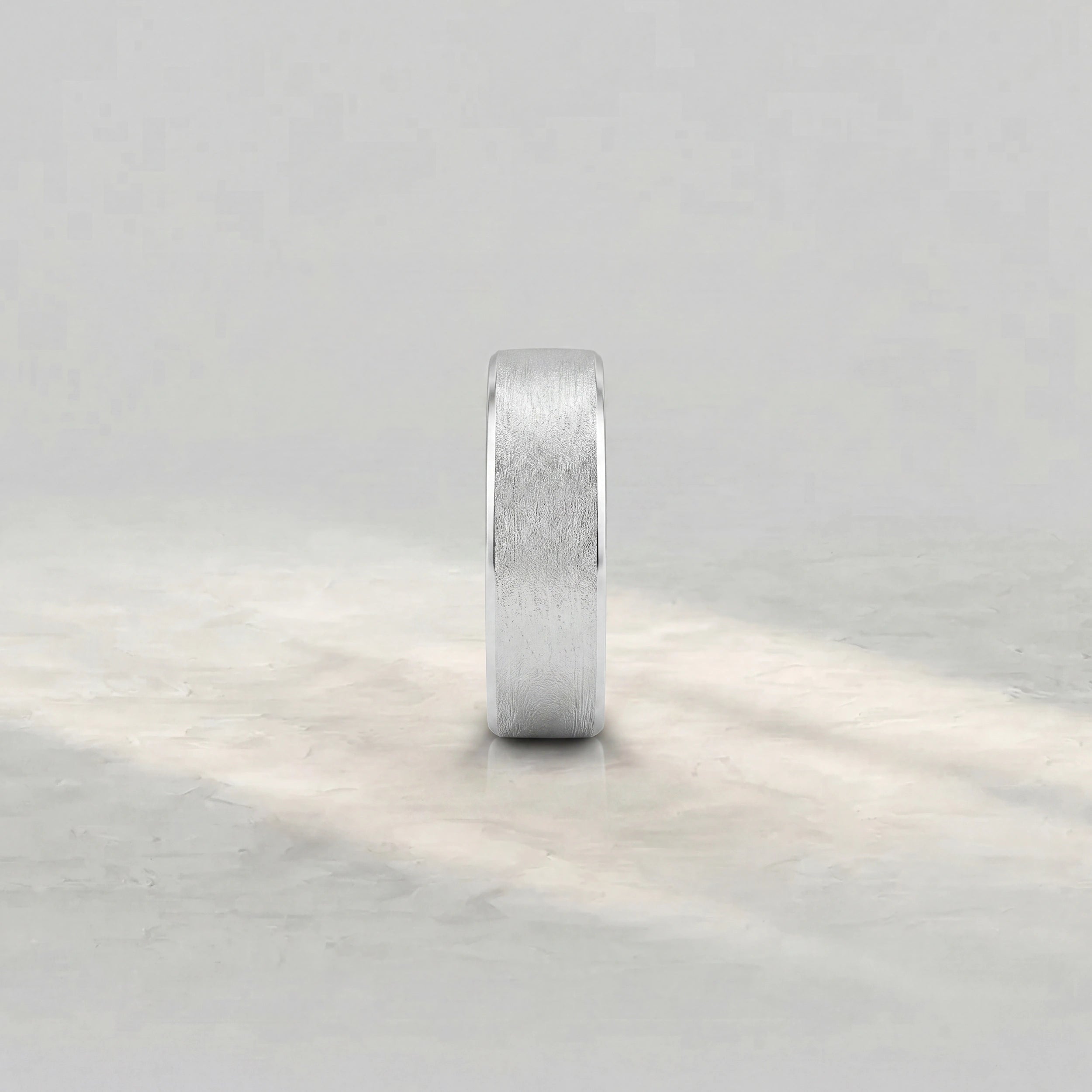 Plain Round Gemstone Inside Men's Band Band