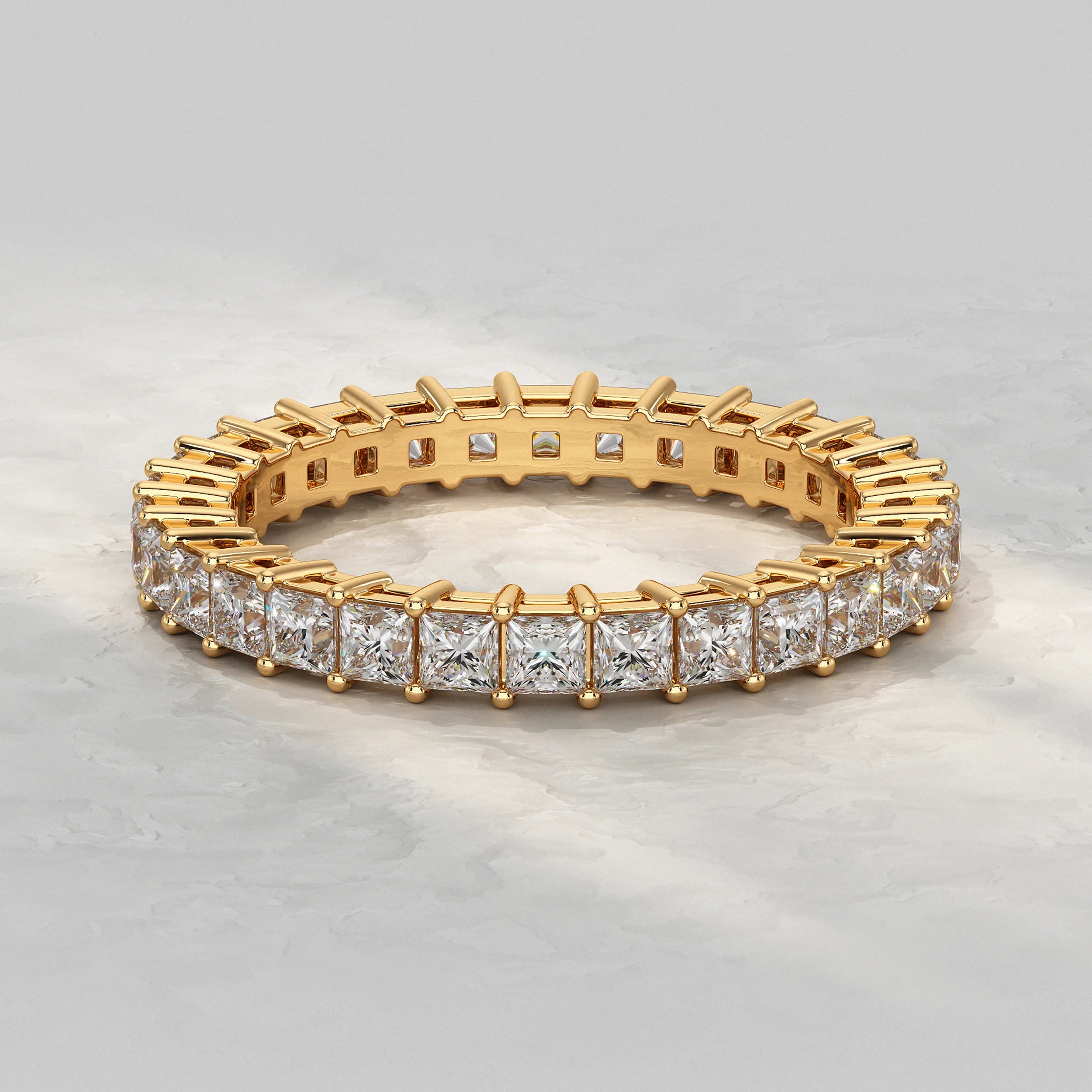 Princess Diamond Eternity Wedding Band