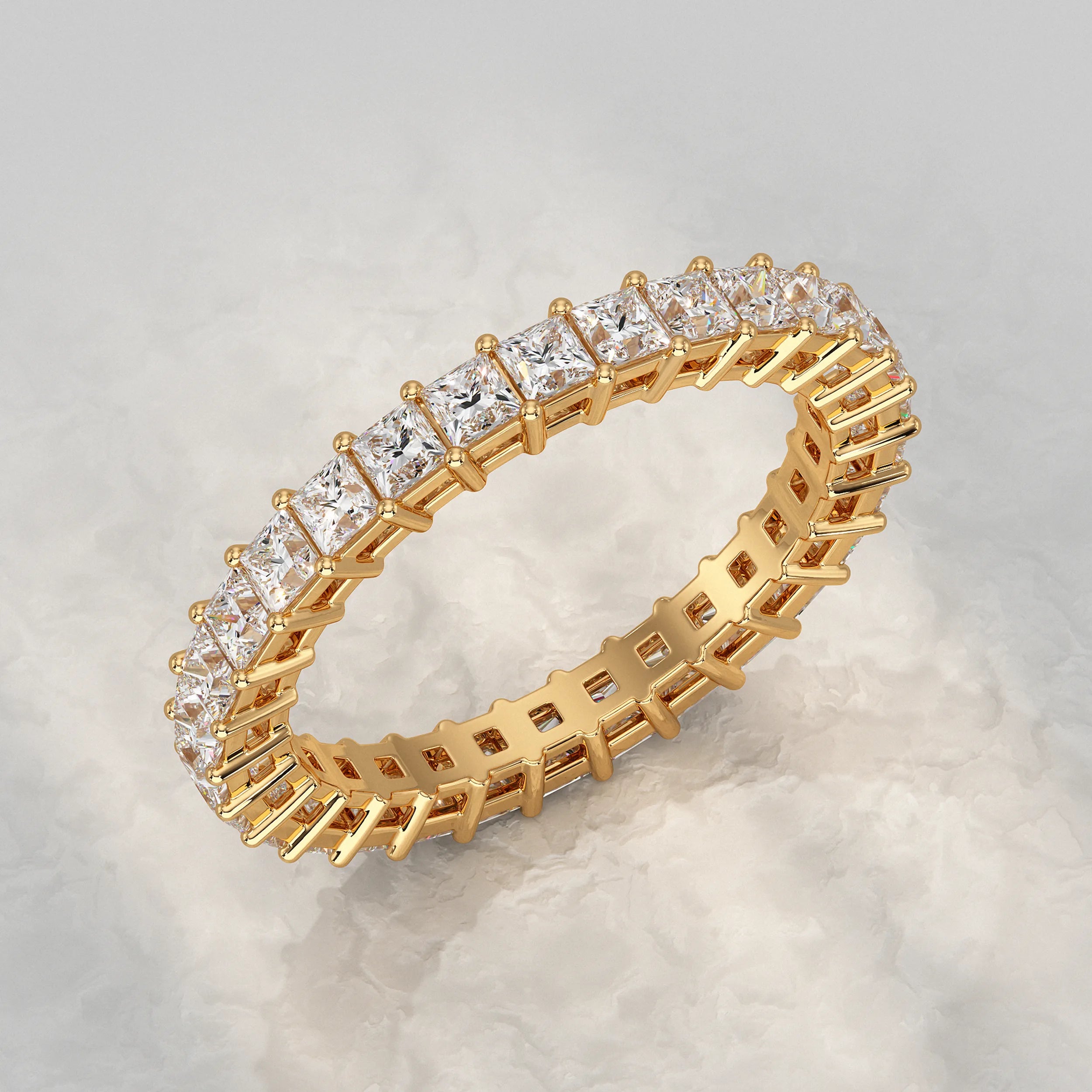 Princess Diamond Eternity Wedding Band