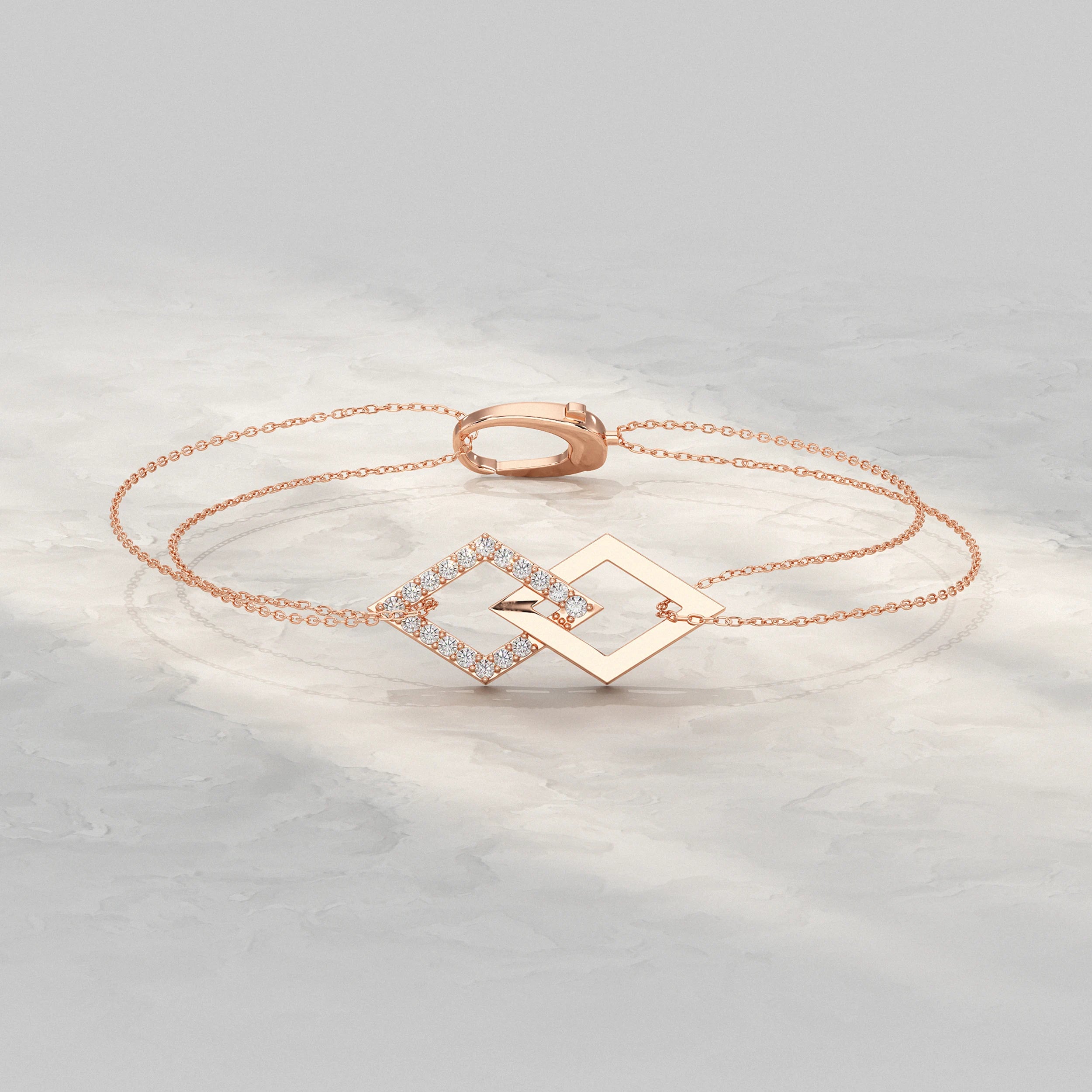 Kite Shaped Link Chain Bracelet