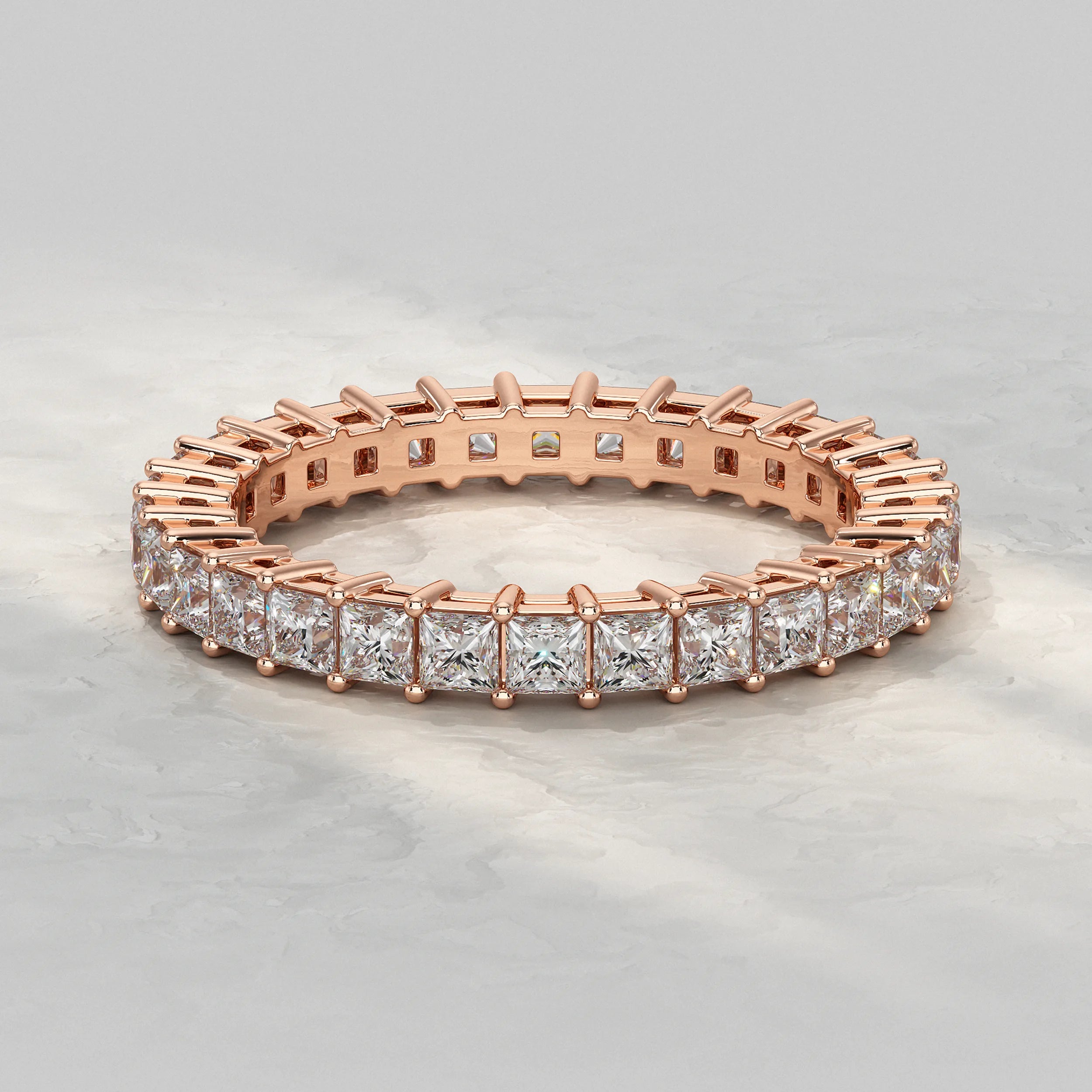 Princess Diamond Eternity Wedding Band