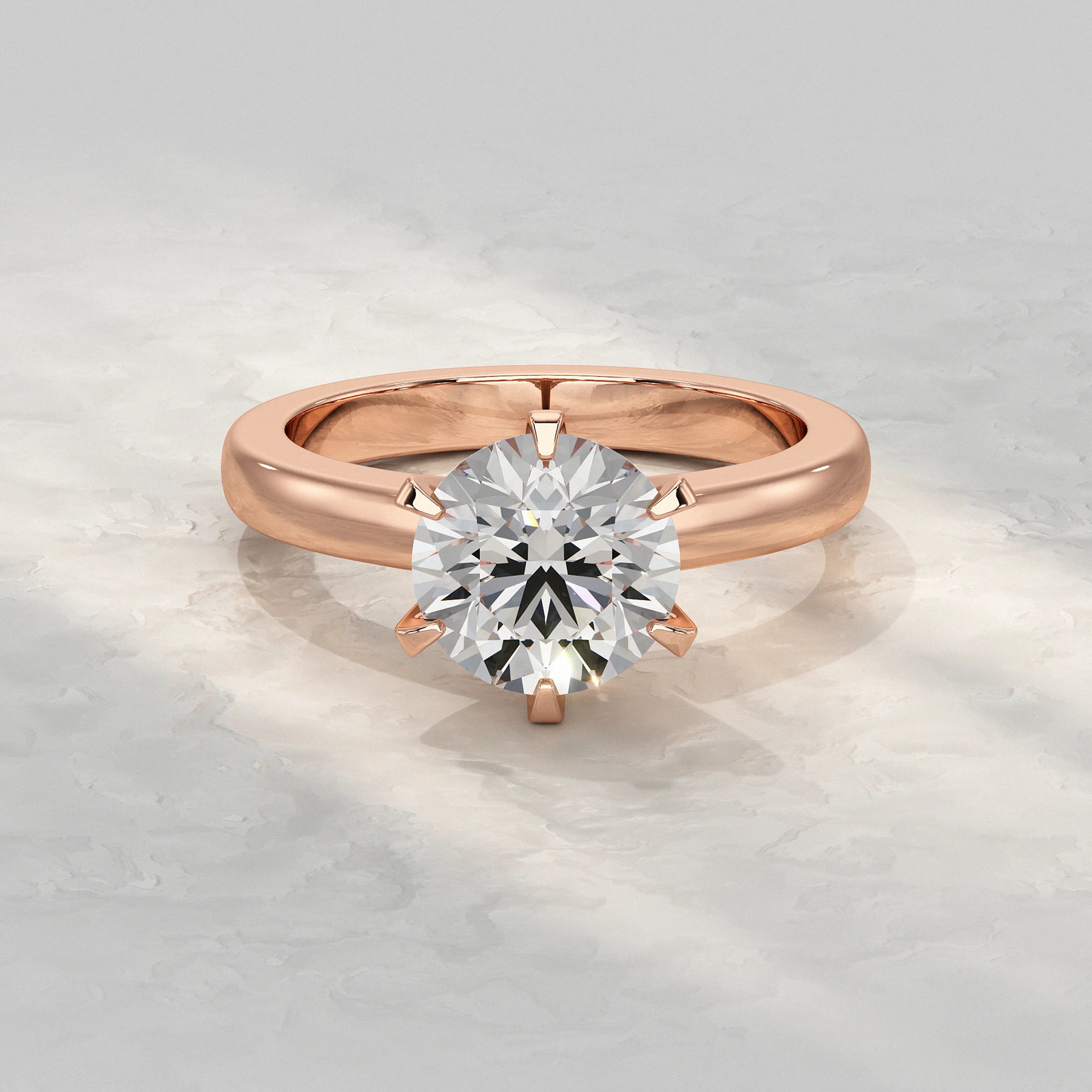 Round Diamond Solitaire Engagement Ring