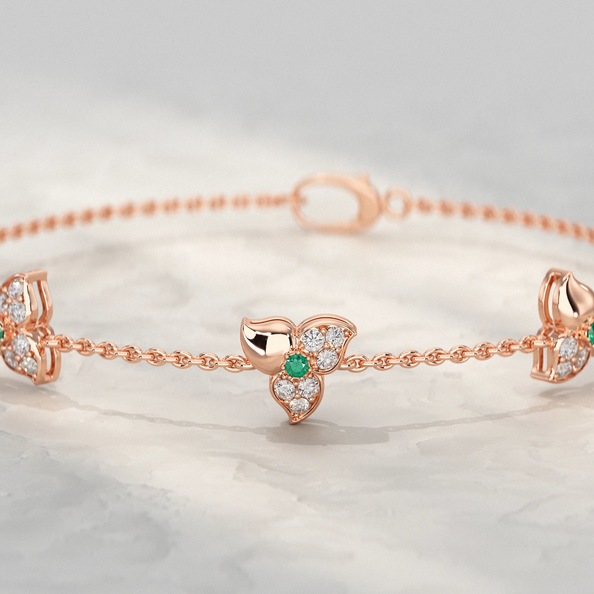 Trio Blossom Diamond Bracelet