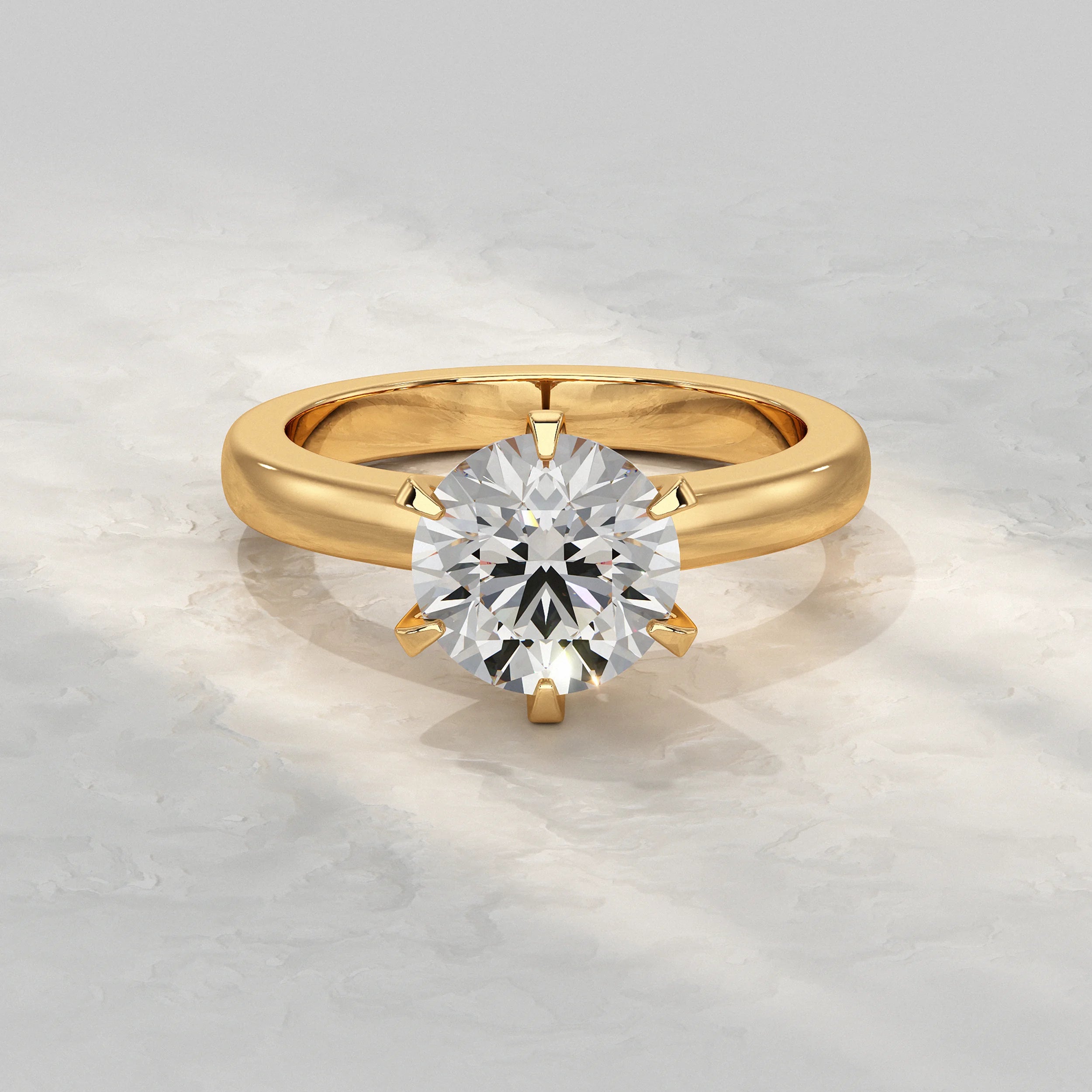 Round Diamond Solitaire Engagement Ring