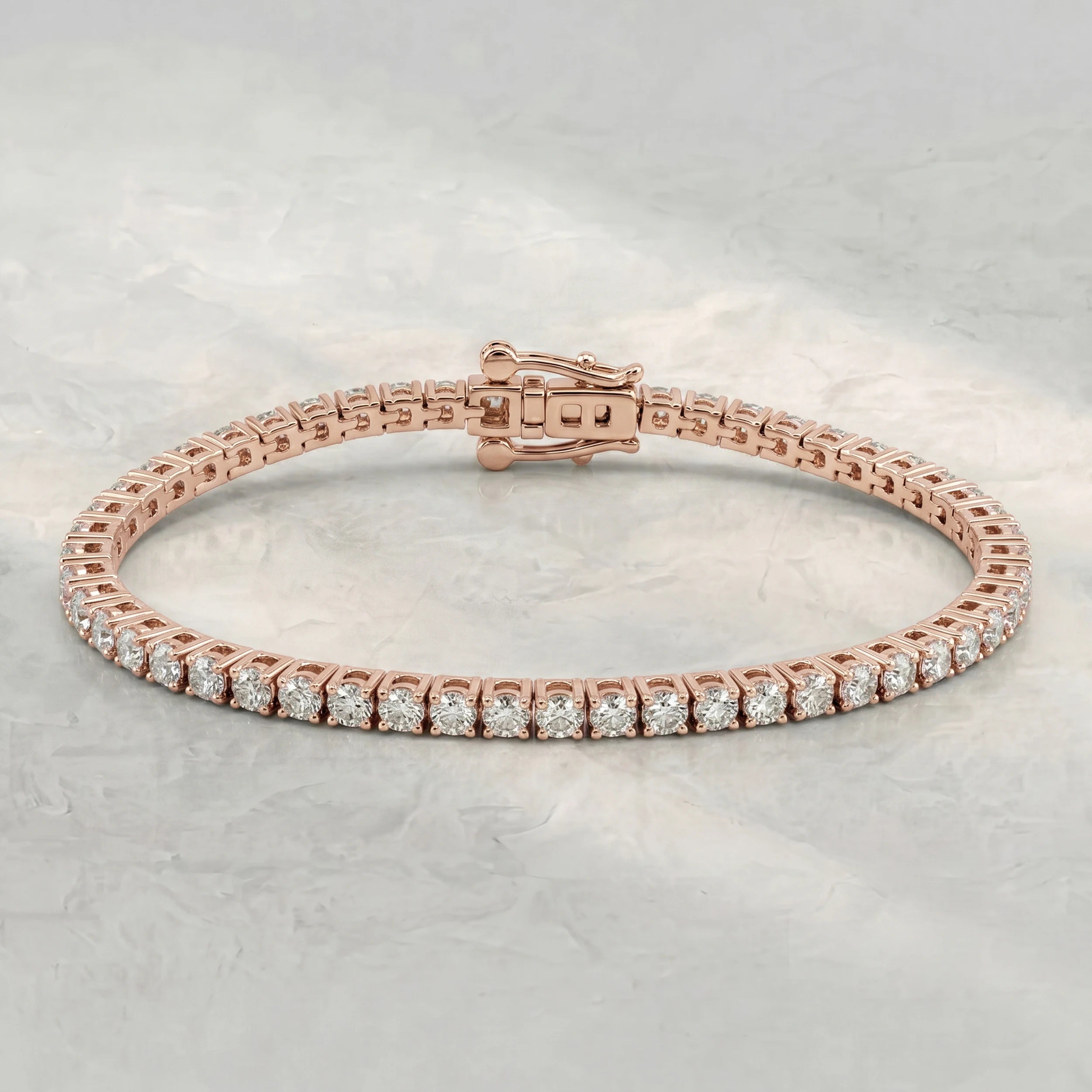 Round Lab Diamond Tennis Bracelet