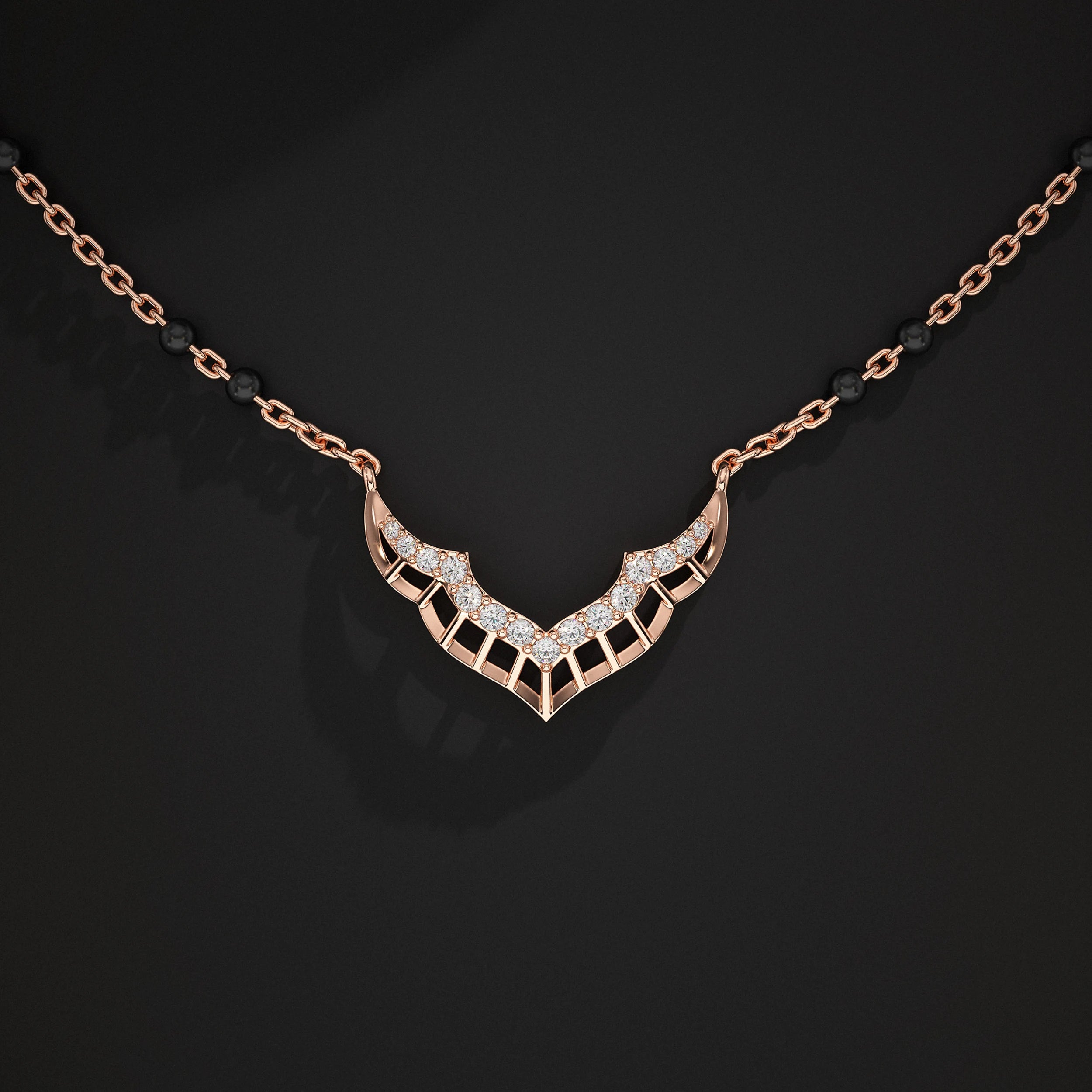 Unique Style Lab Diamond Mangalsutra