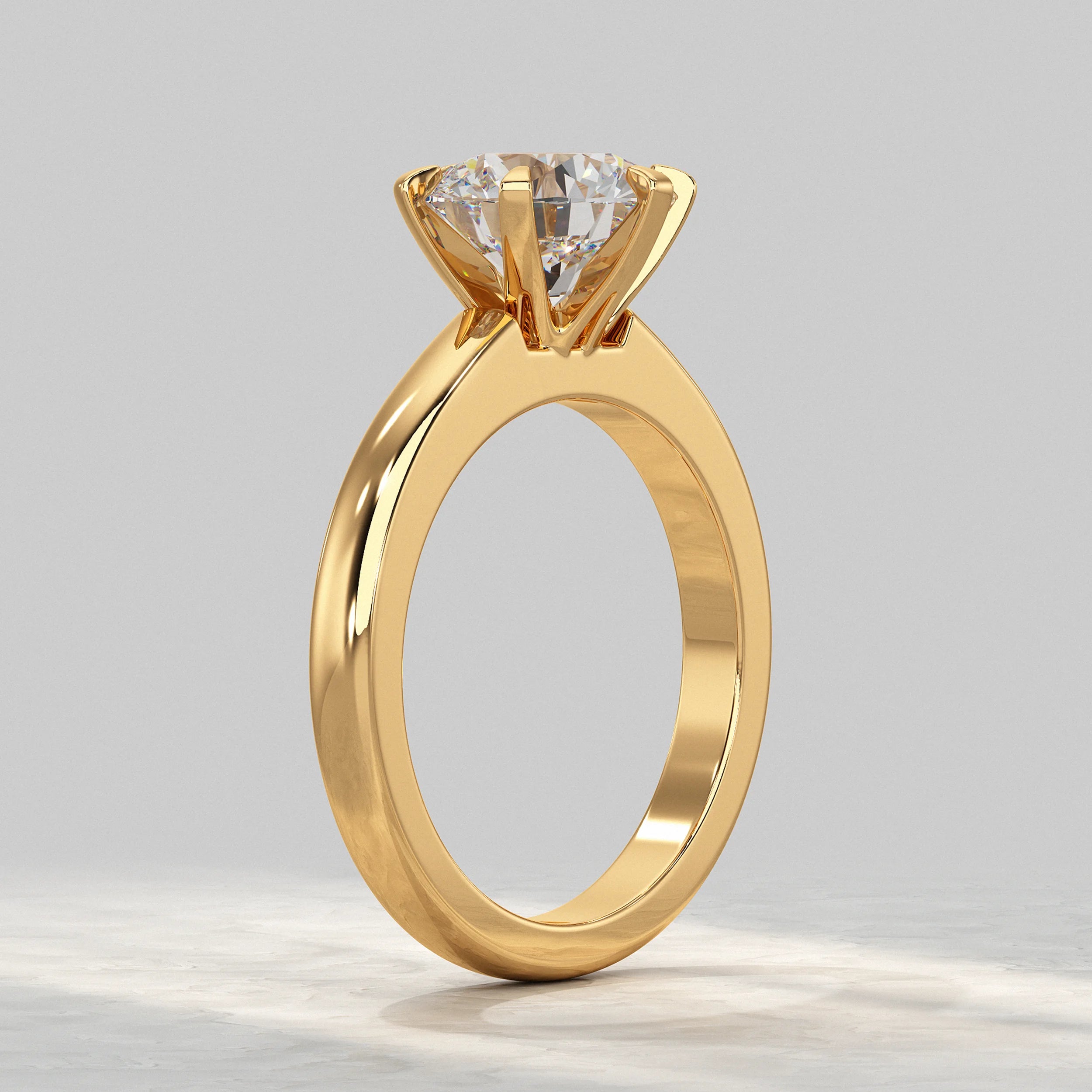 Round Diamond Solitaire Engagement Ring