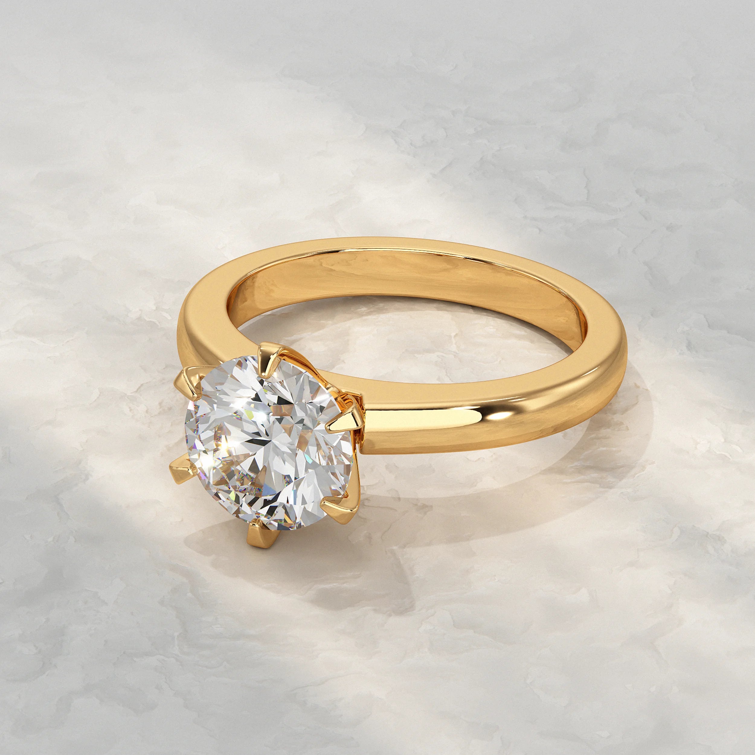 Round Diamond Solitaire Engagement Ring