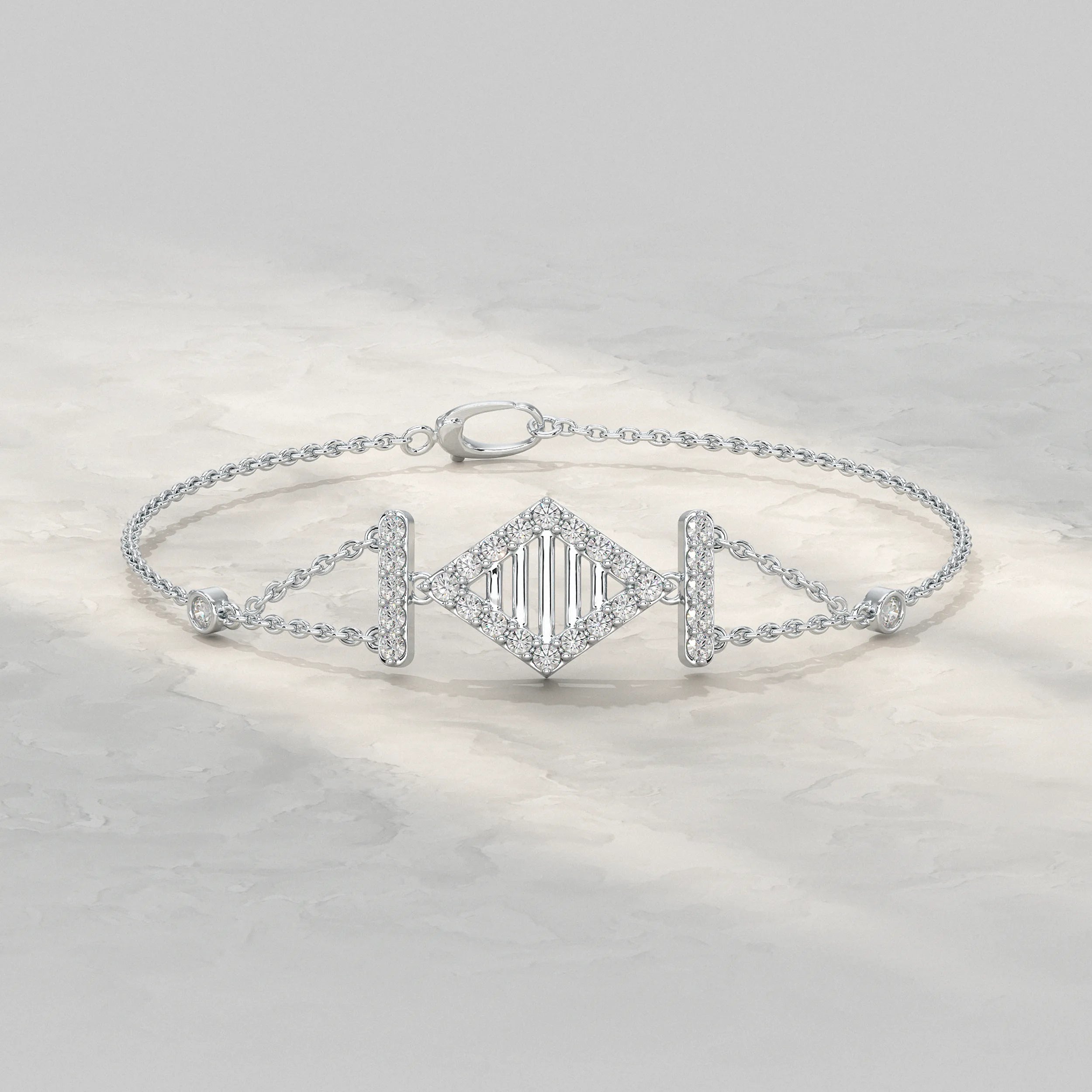 Round Diamond Harmony Chain Bracelet