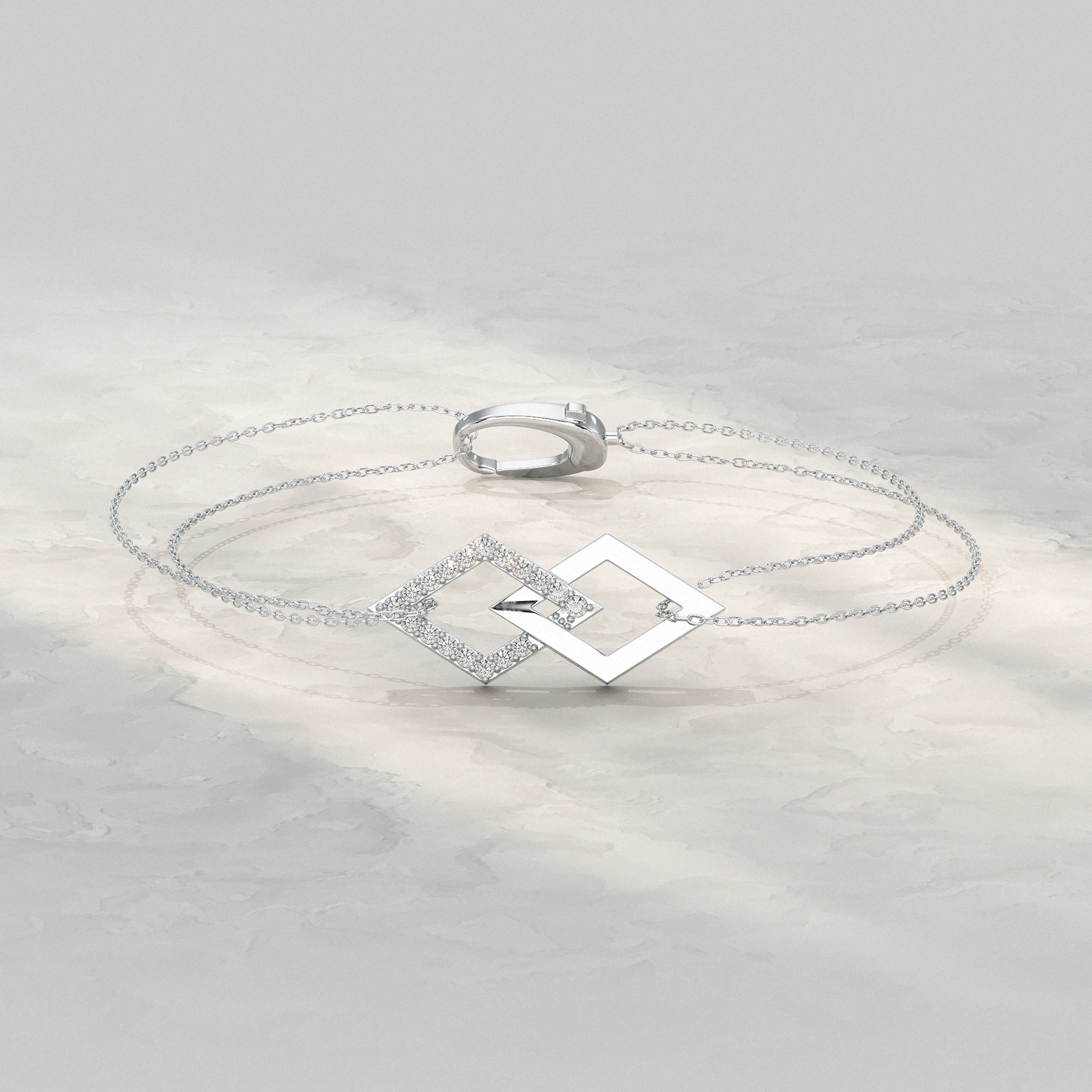Kite Shaped Link Chain Bracelet